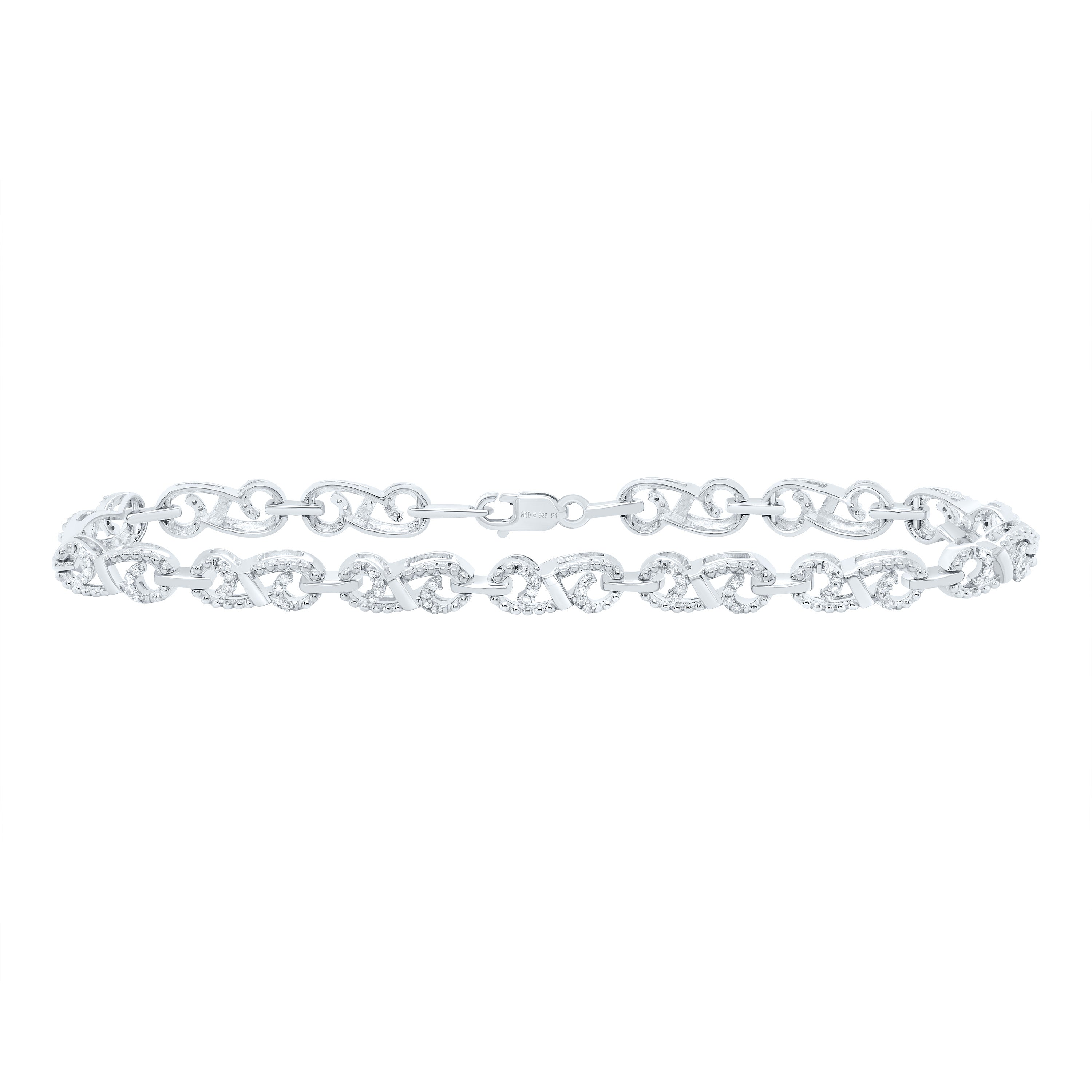 1/3Ct-Dia P1 Gift  Bracelet (7 Inch) (7.306 grams)