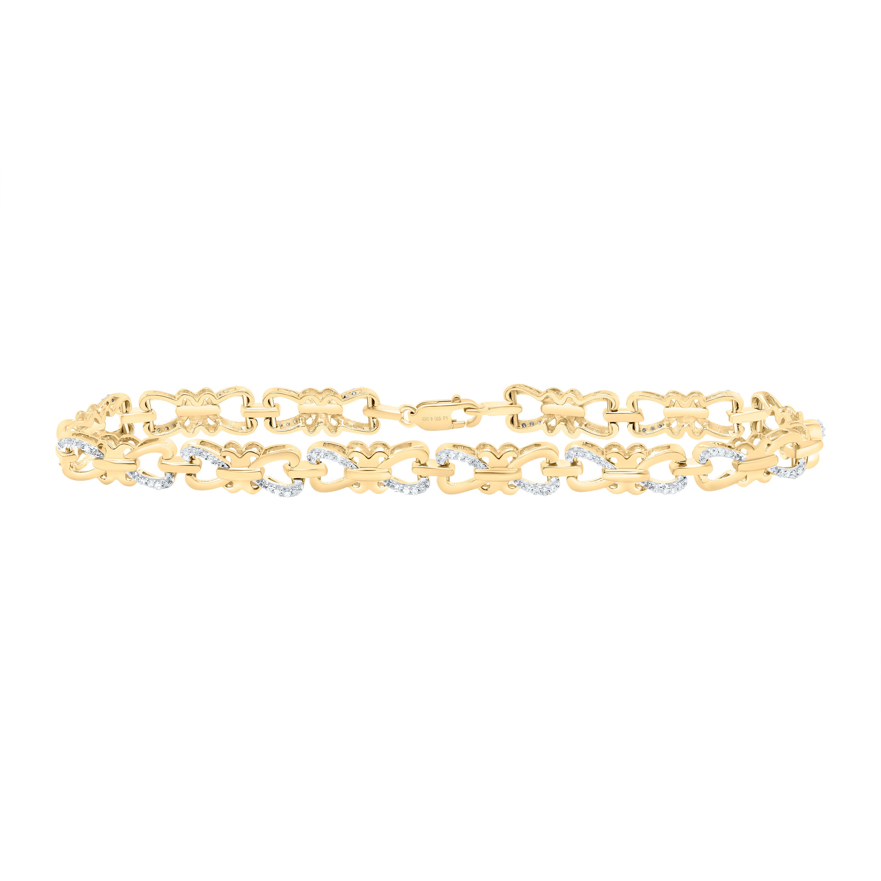 1/4Ct-Dia P1 Gift  Bracelet (7 Inch) (8.016 grams)