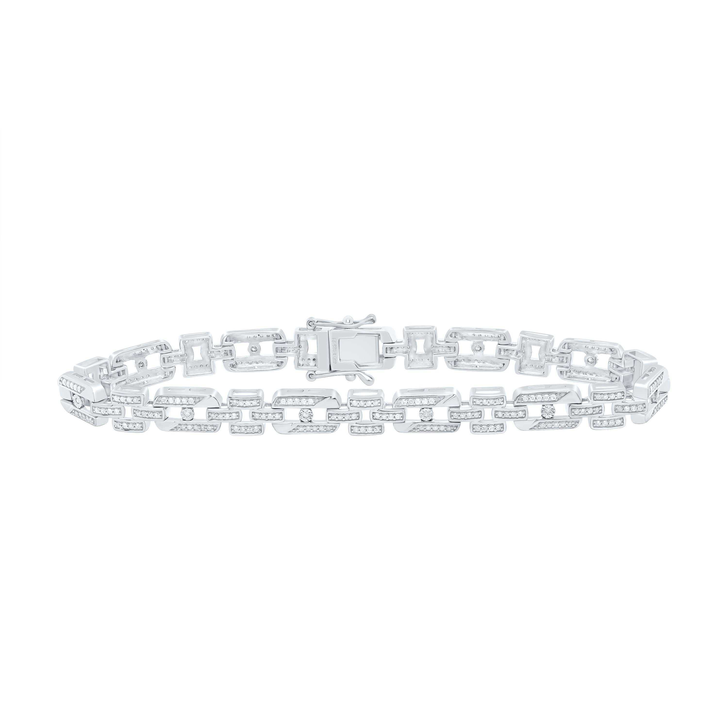 1 Ct-Dia P1 Gift  Bracelet (8 Inch) (17.800867 grams)