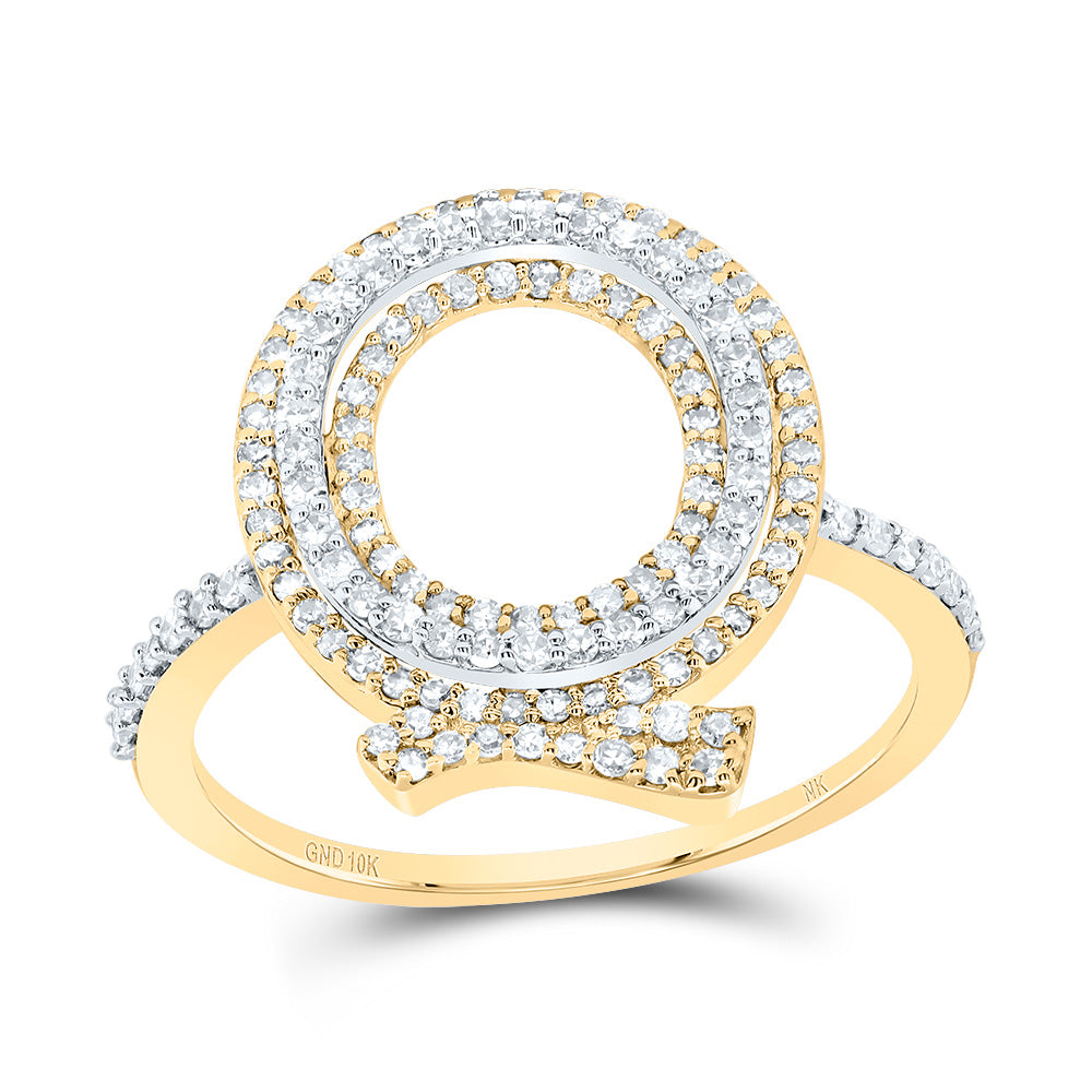 1/2Ctw-Dia Nk Fashion Initial "Q" Ladies Ring (2.31 grams)