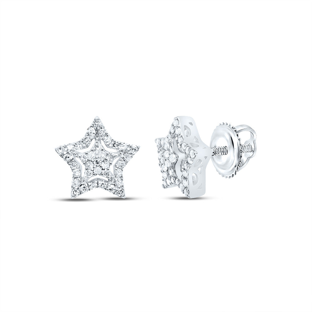 1/4Ctw-Dia Nk Fashion Star Stud Earring