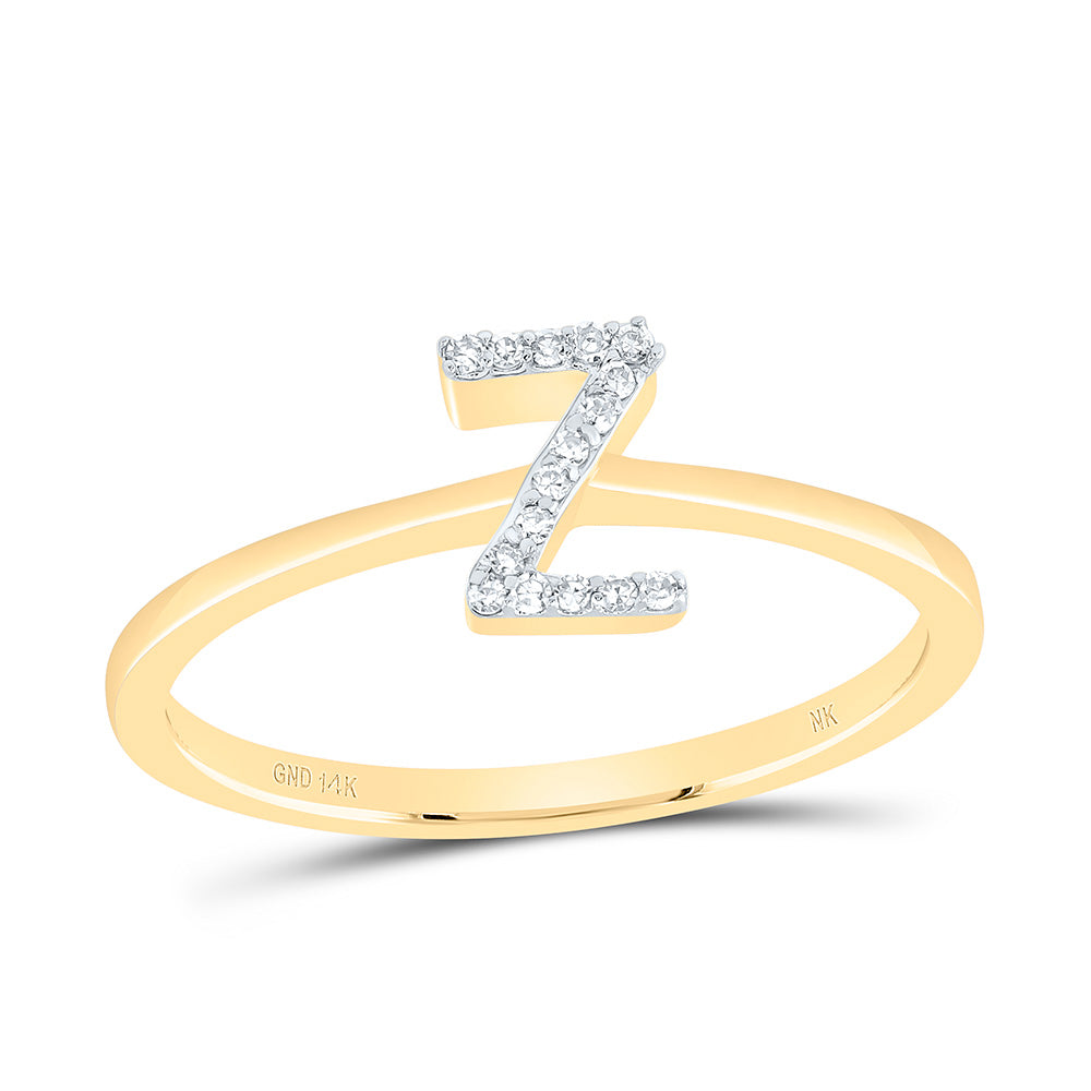 1/20Ctw-Dia Nk Gift Initial "Z" Ring (1.64 grams)