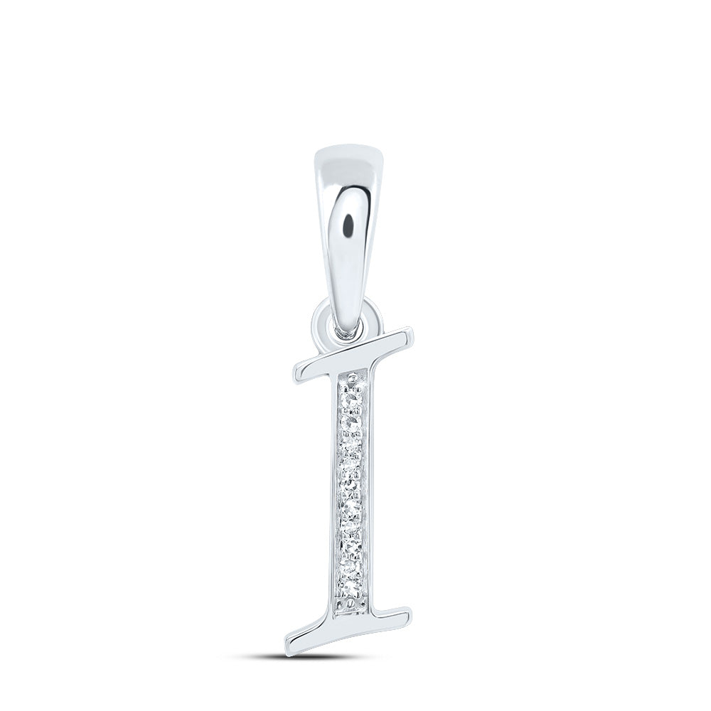 1/20Ctw-Dia Nk Gift Initial "I" Pendant (0.755 grams)