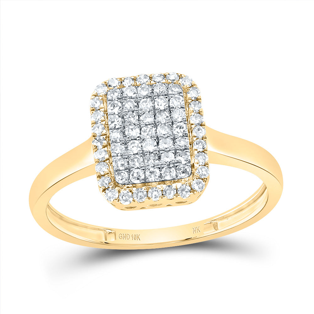 1/3Ctw-Dia Nk Fashion Emerald Ring (1.88 grams)