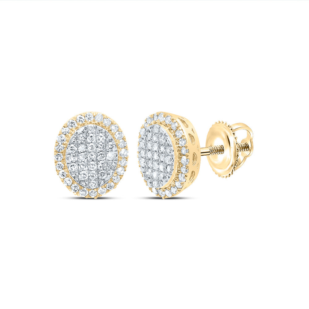1/3Ctw-Dia Nk Fashion Oval Stud Earring