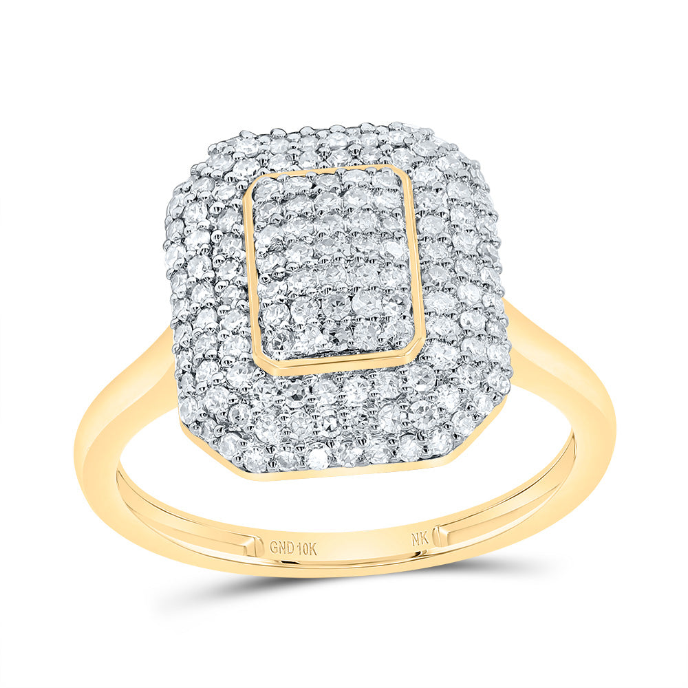 5/8Ctw-Dia Nk Fashion Emerald Ring (2.31 grams)