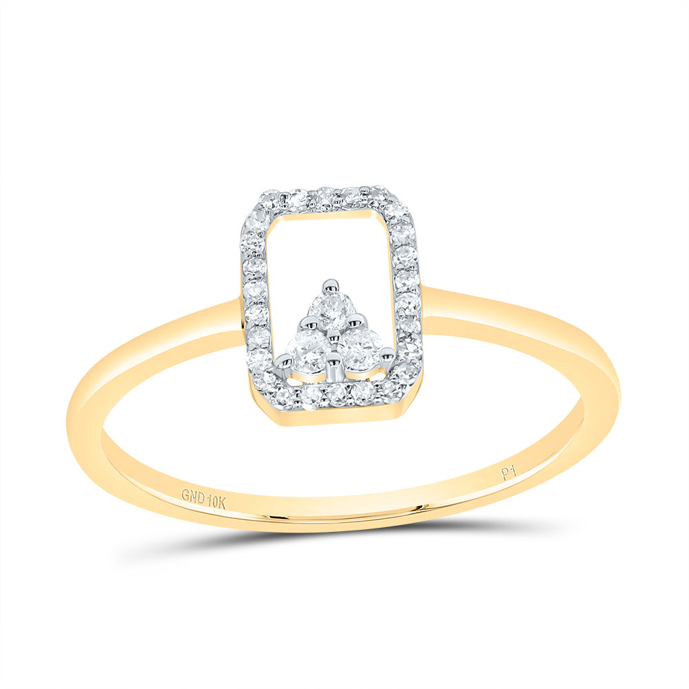 1/8Ctw Dia P1 Gift Emerald Ring (1.37 grams)