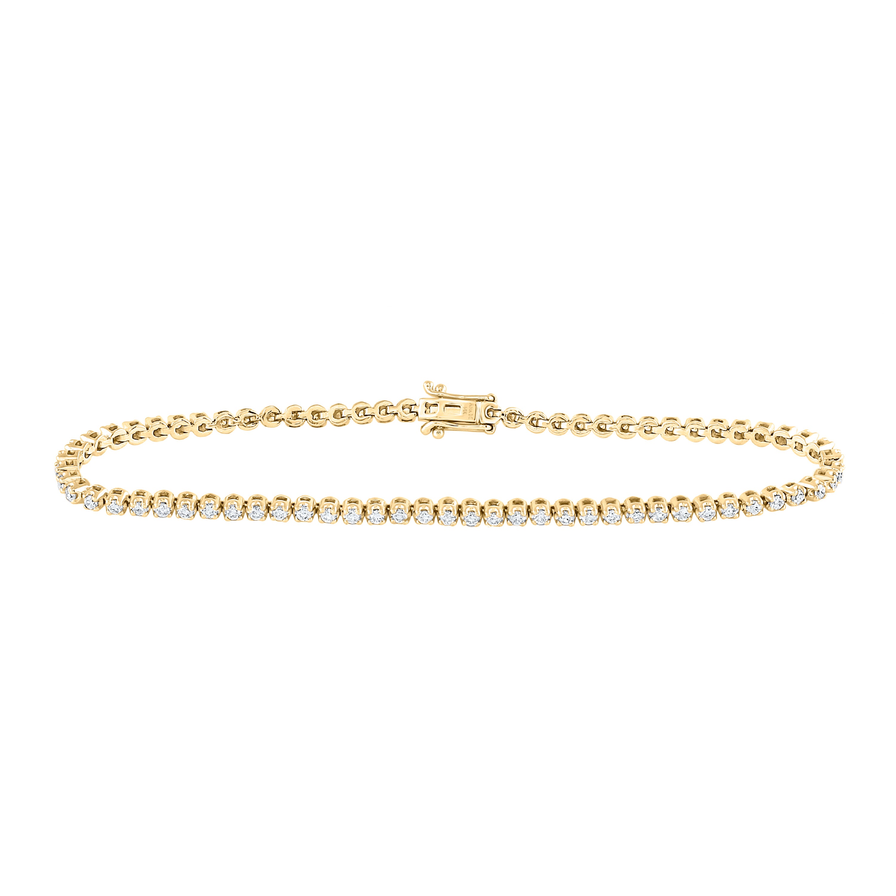 1 1/5Ctw-Nat Dia Ana M Fashion Tennis Bracelet (7 Inch)