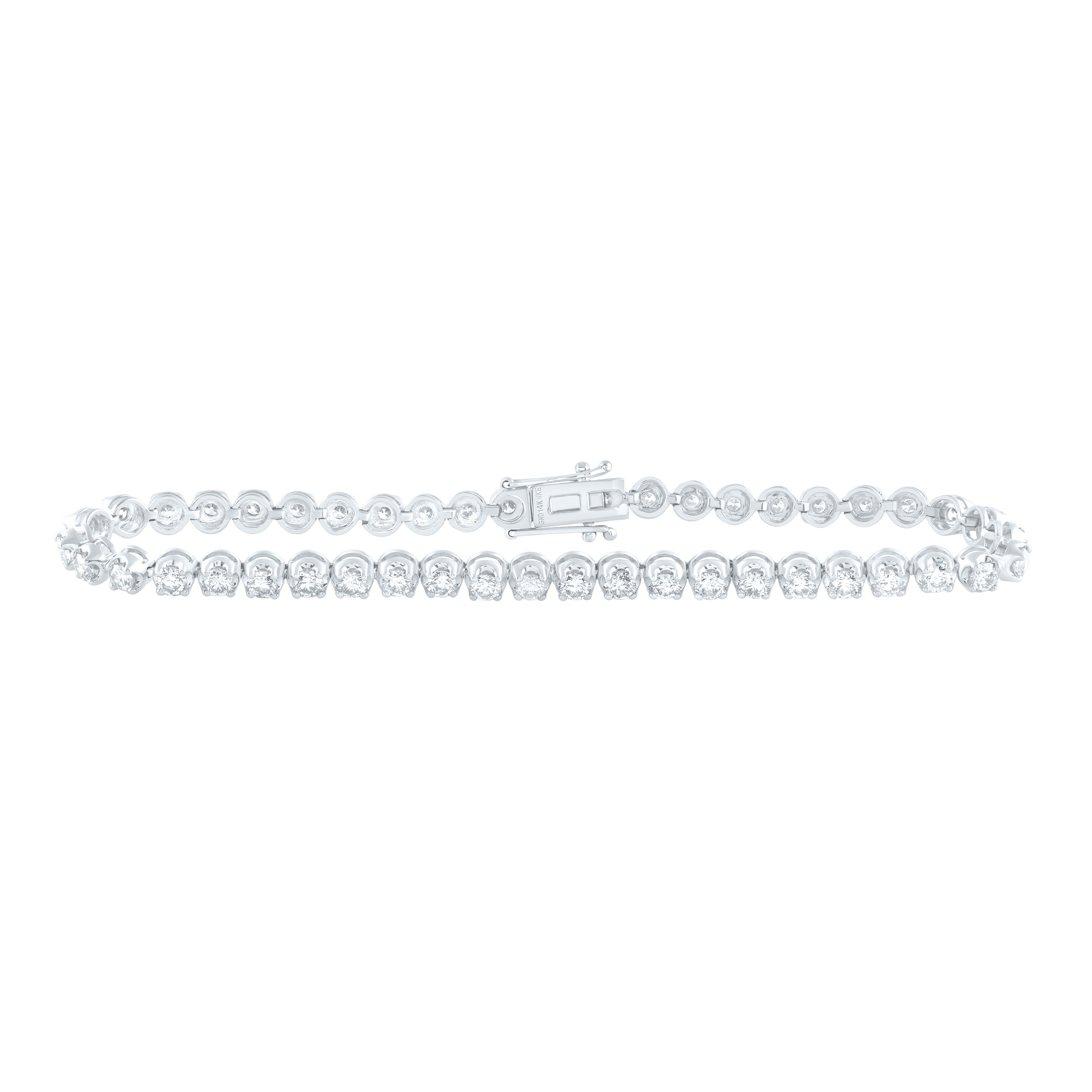 3Ctw-Nat Dia Nke Fashion Tennis Bracelet (7 Inch)