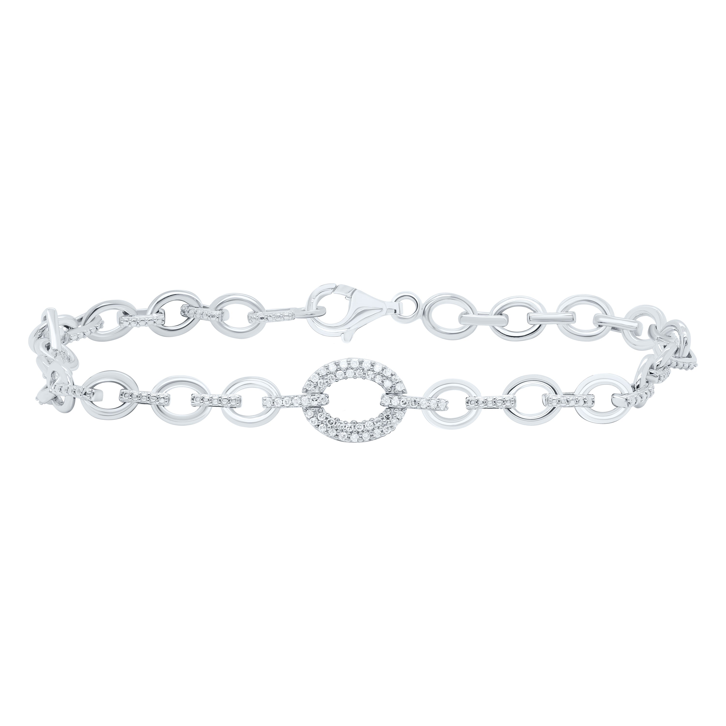 1/5Ctw-Nat Dia P1 Gift Bracelet (7 Inch)
