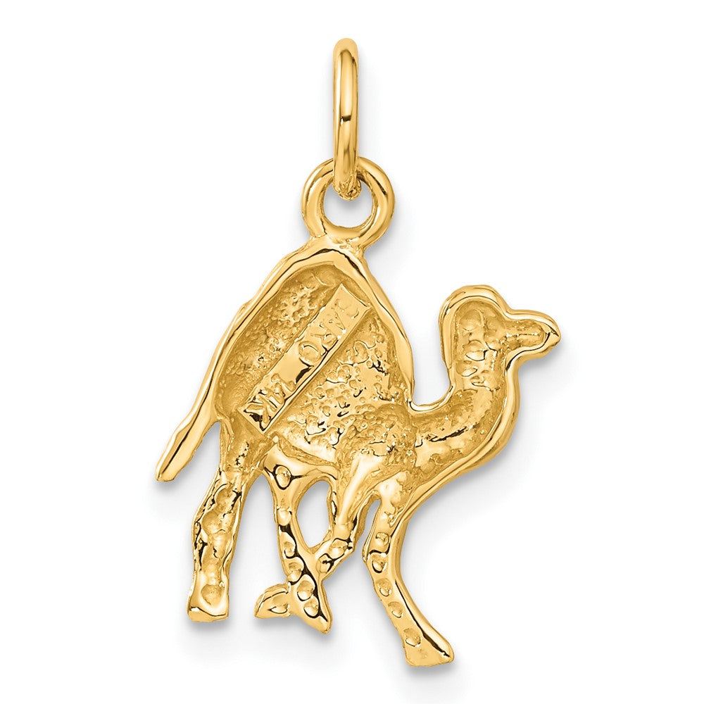 14k Yellow Gold 13 mm Camel Charm (1.21 grams)