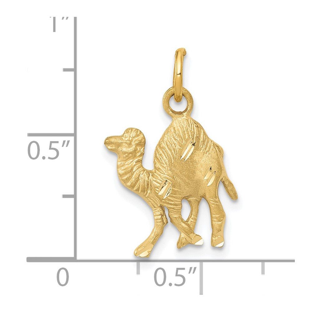 14k Yellow Gold 13 mm Camel Charm (1.21 grams)