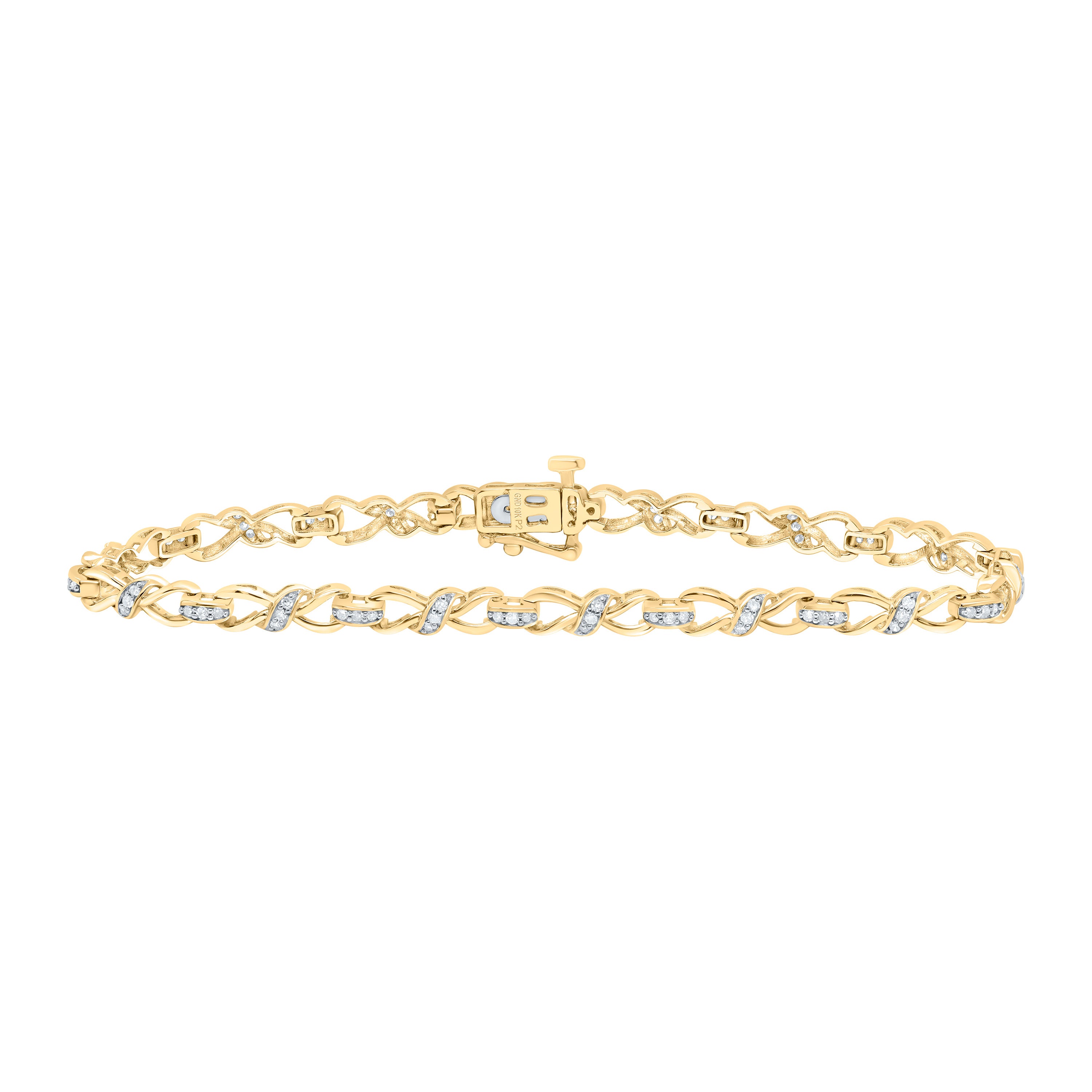 1/2Ctw-Nat Dia P2 Gift Ladies Bracelet (7 Inch)