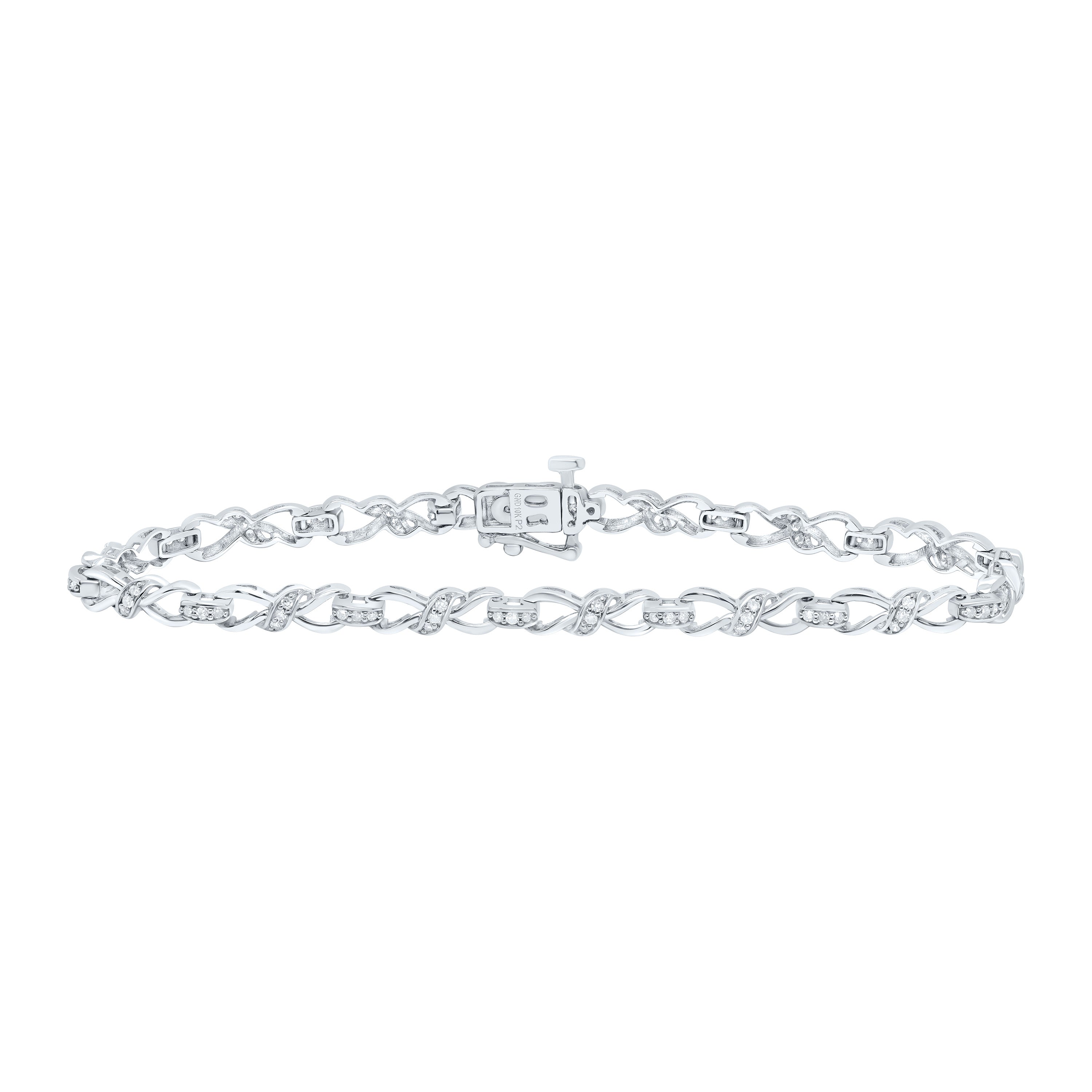 1/2Ctw-Nat Dia P2 Gift Ladies Bracelet (7 Inch)