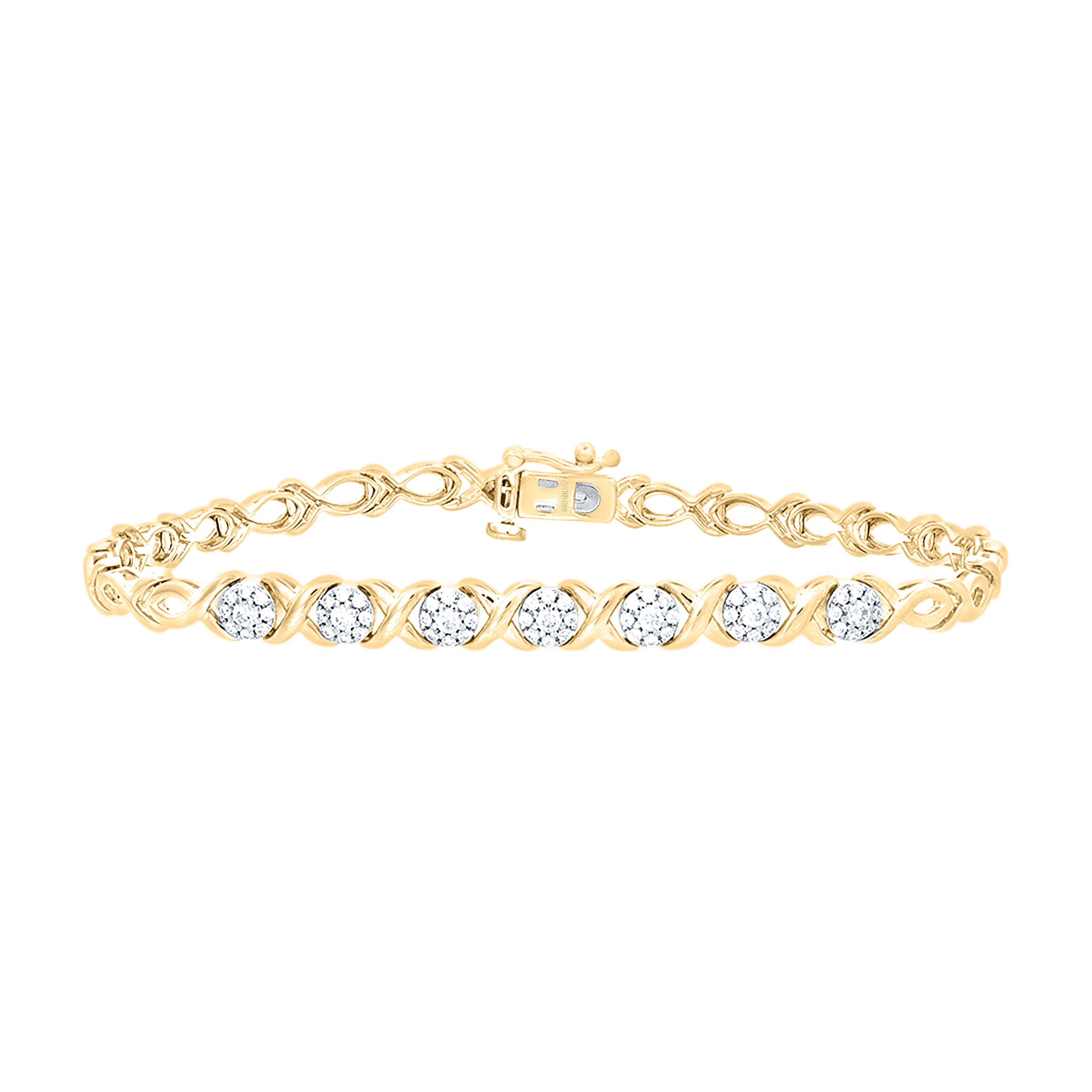 1/2Ctw-Nat Dia P2 Gift Ladies Bracelet (7 Inch)