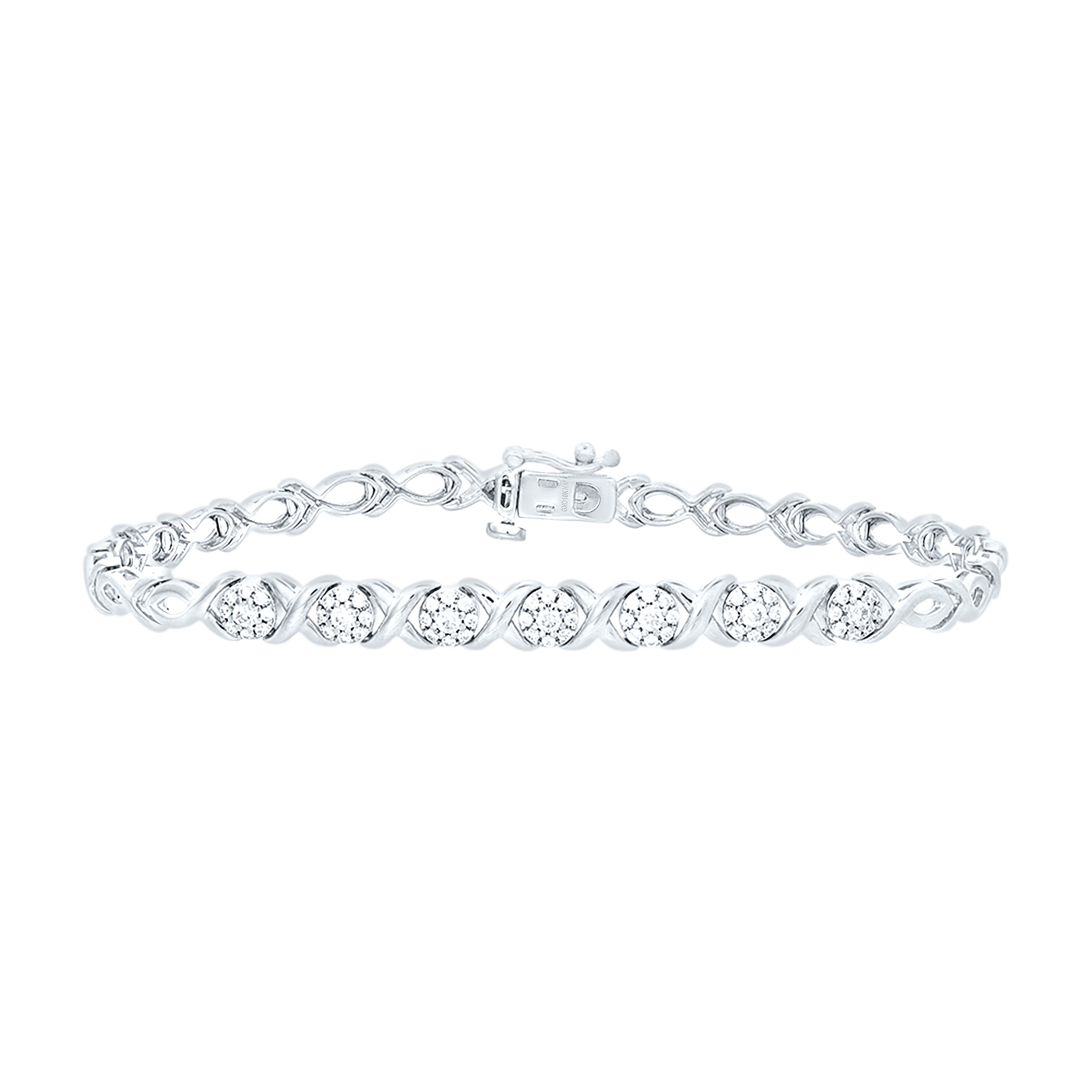 1/2Ctw-Nat Dia P2 Gift Ladies Bracelet (7 Inch)