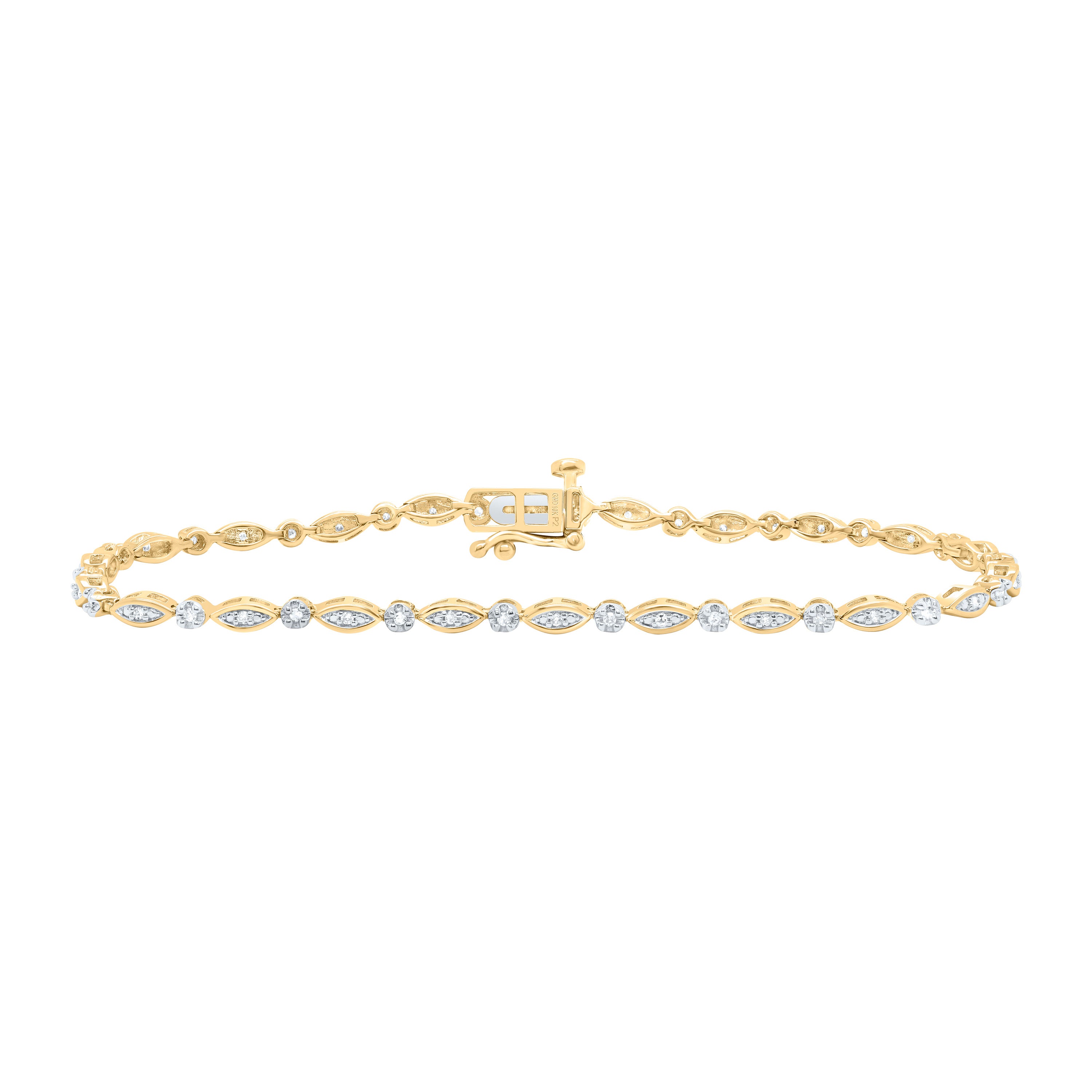 1/4Ctw-Nat Dia P2 Gift Ladies Bracelet (7 Inch)