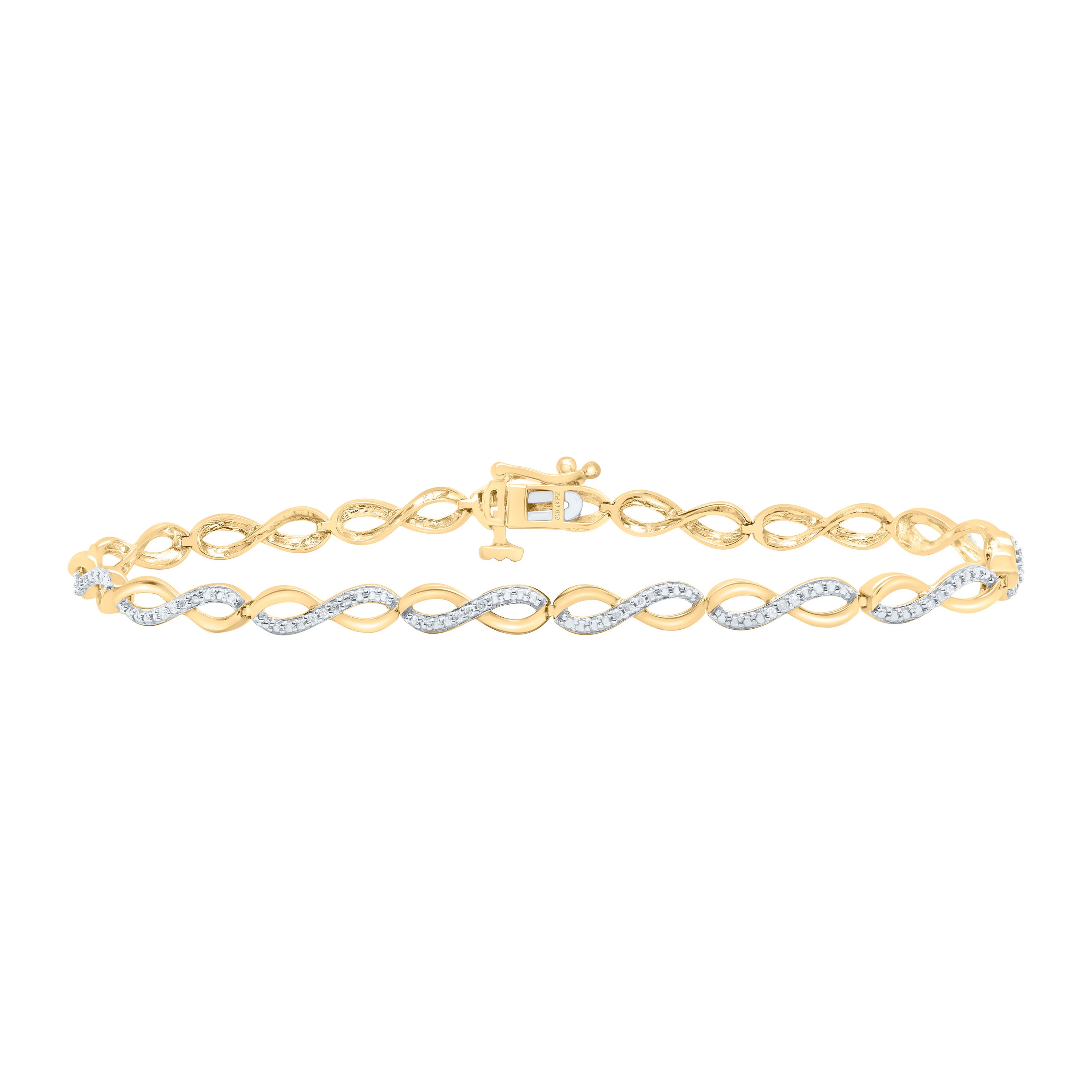 1/6Ctw-Nat Dia P2 Gift Ladies Bracelet (7 Inch)