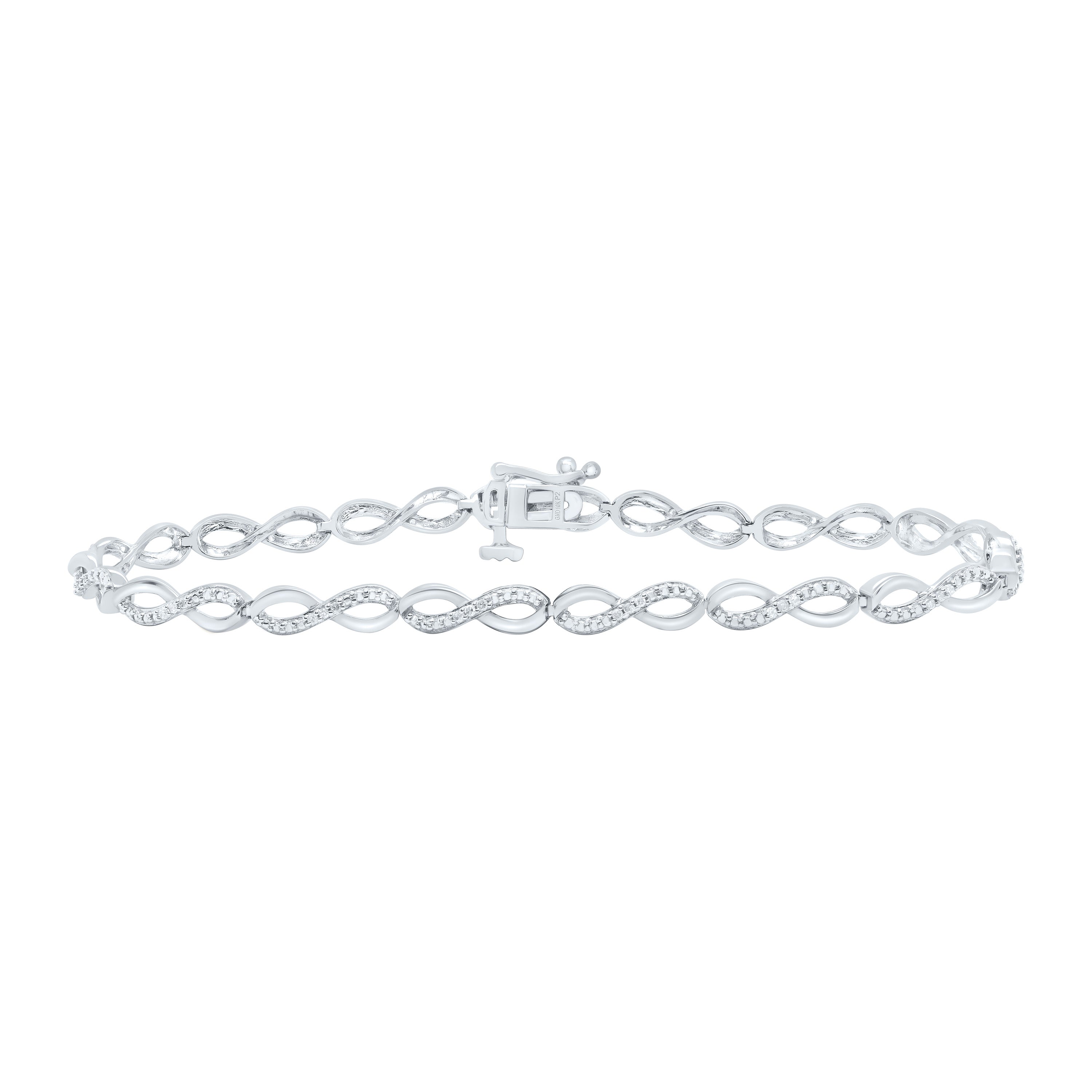 1/6Ctw-Nat Dia P2 Gift Ladies Bracelet (7 Inch)