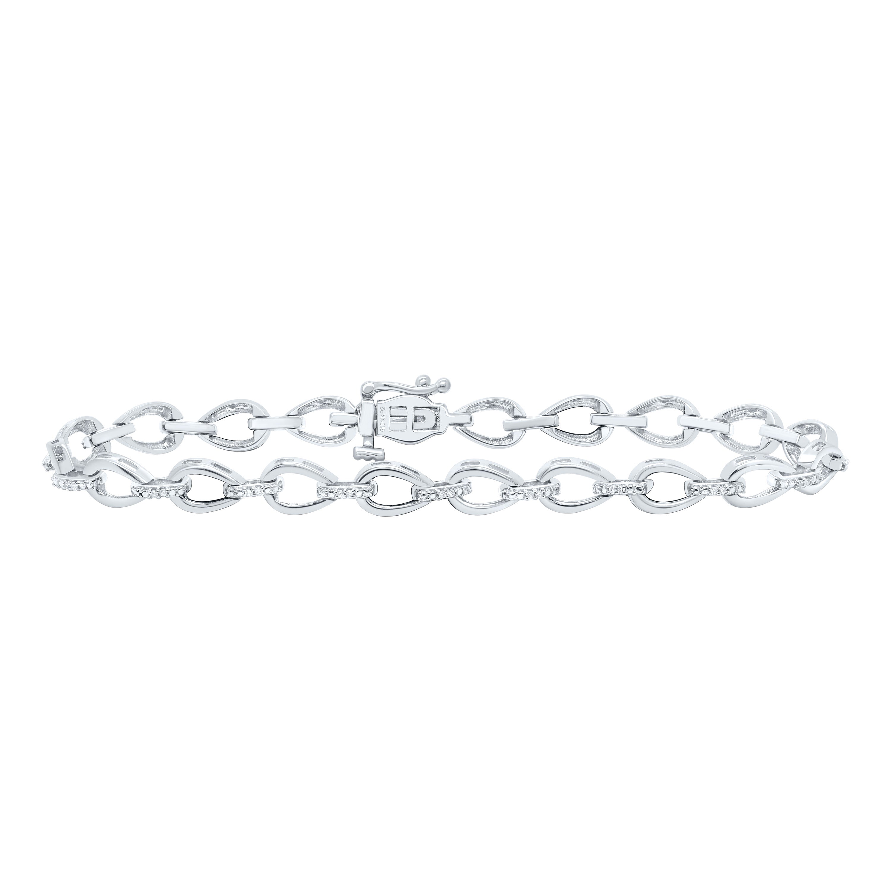 1/10Ctw-Nat Dia P2 Gift Ladies Bracelet (7 Inch)