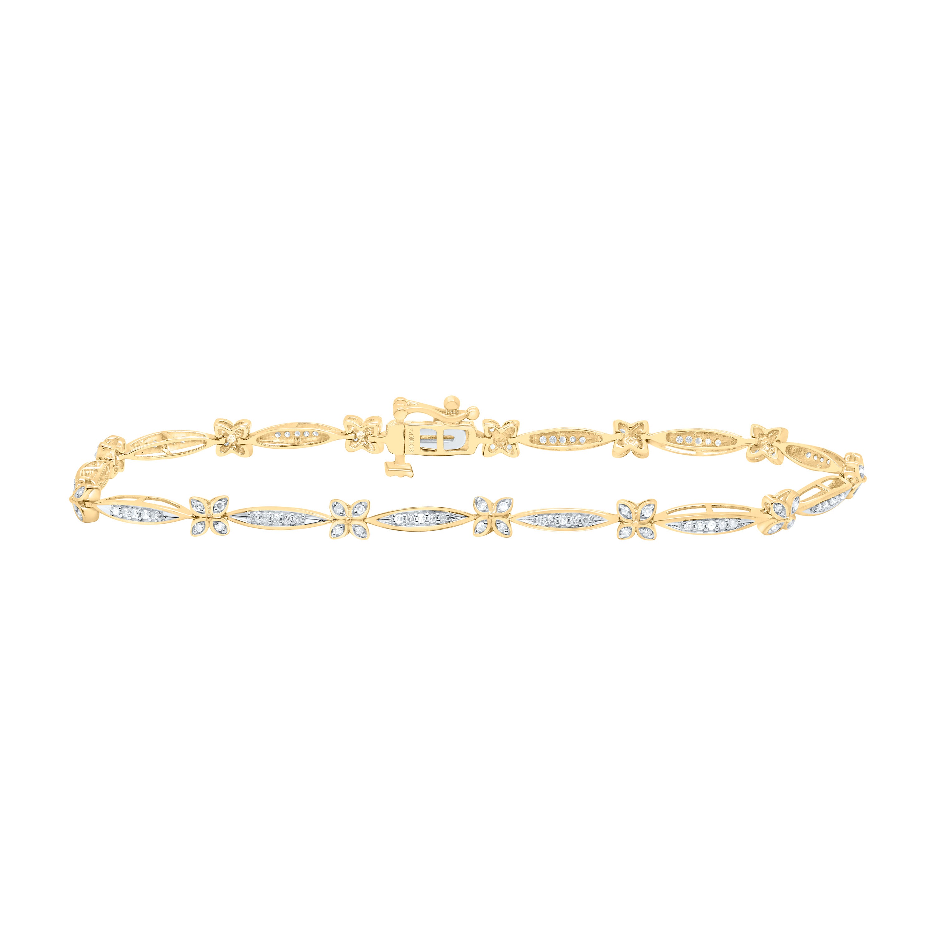 1/2Ctw-Nat Dia P2 Gift Ladies Bracelet (7 Inch)