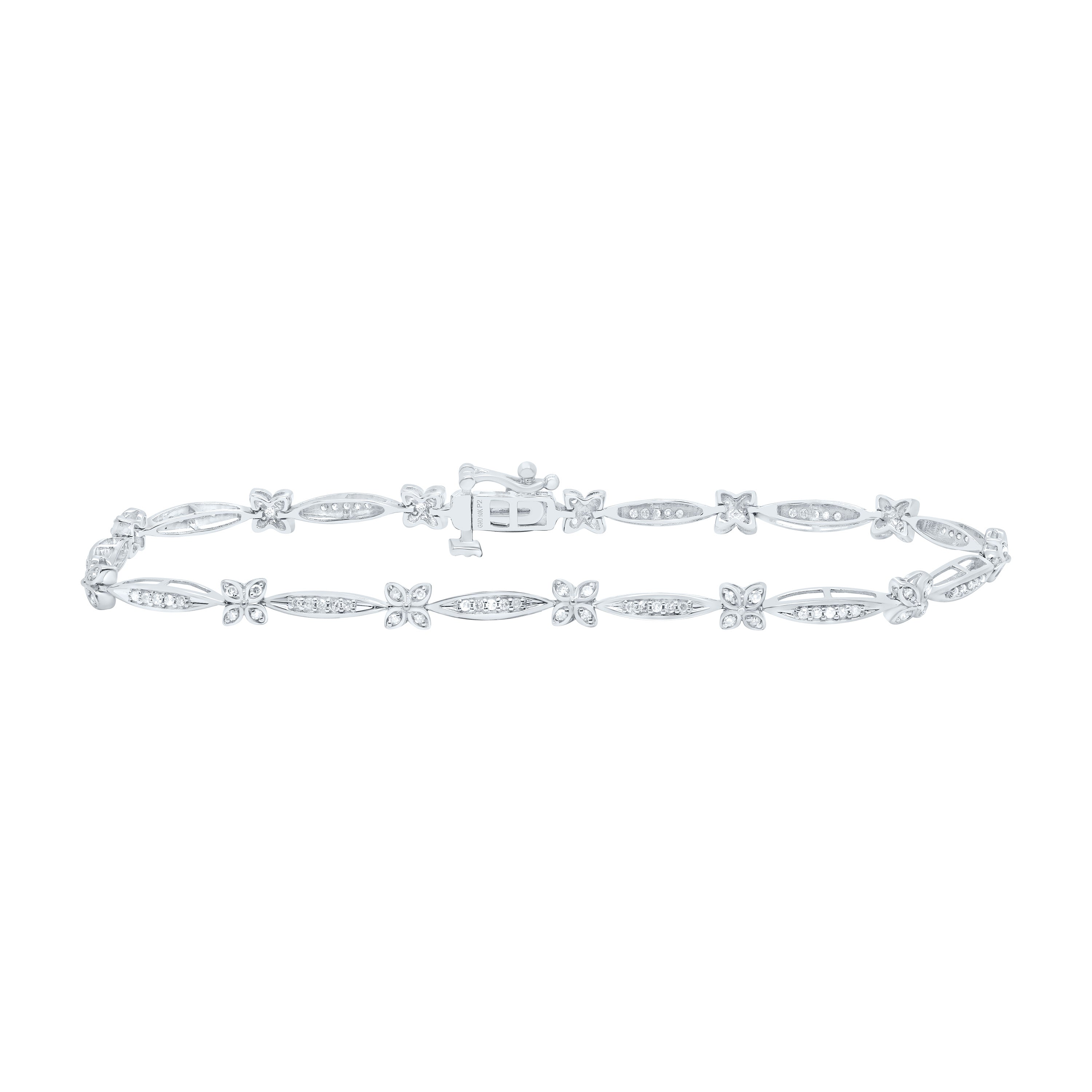 1/2Ctw-Nat Dia P2 Gift Ladies Bracelet (7 Inch)