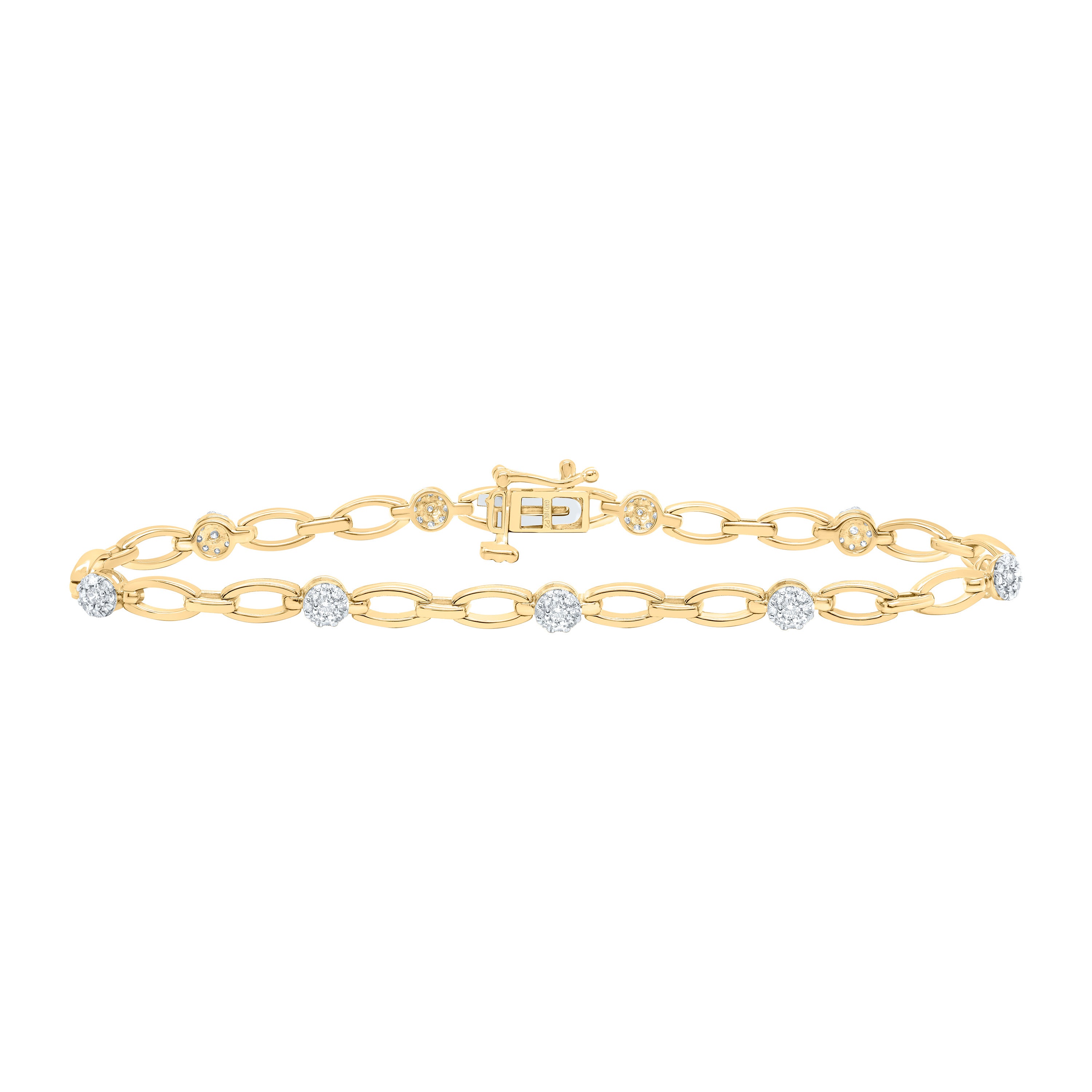 1/2Ctw-Nat Dia P2 Gift Ladies Bracelet (7 Inch)