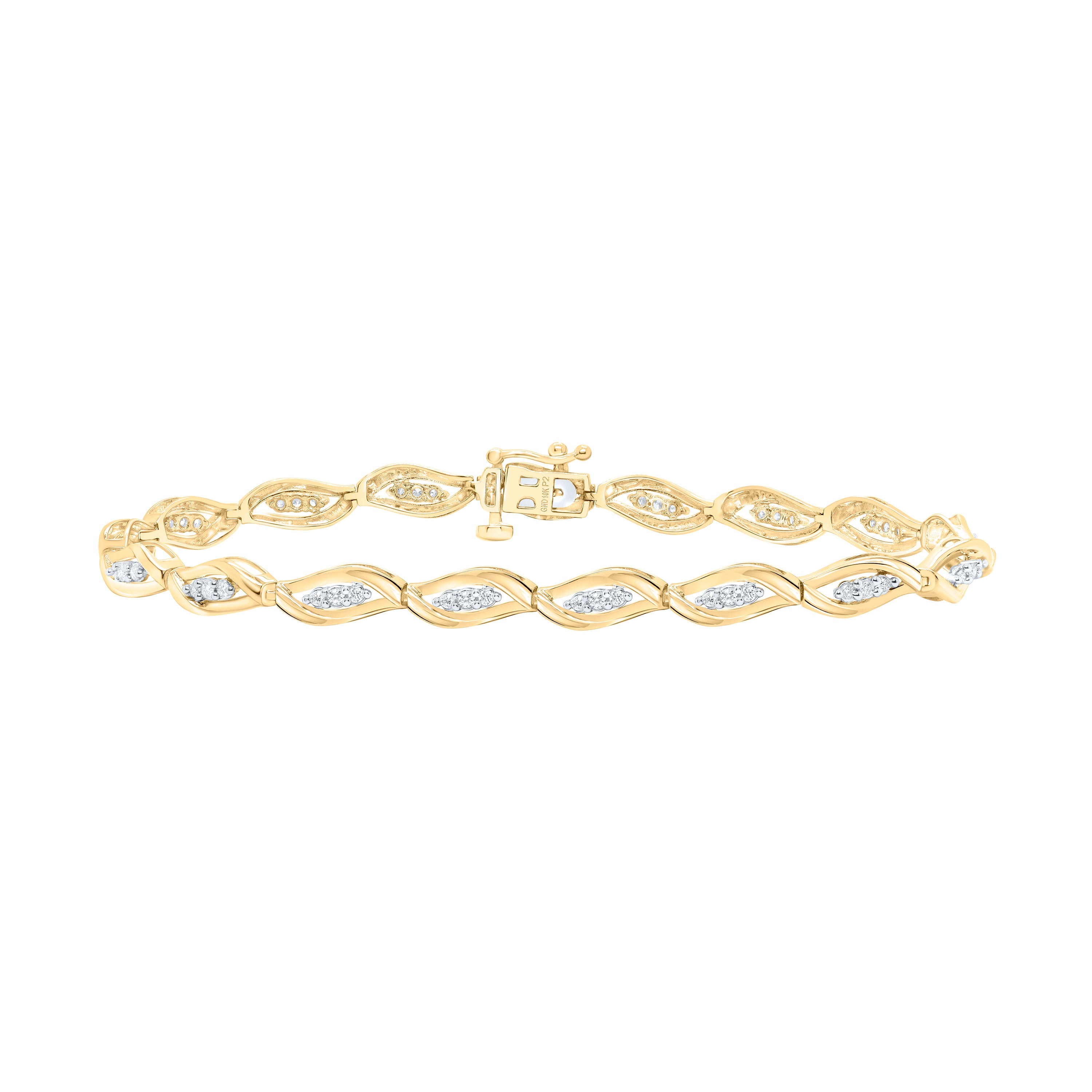 1/2Ctw-Nat Dia P2 Gift Ladies Bracelet (7 Inch)