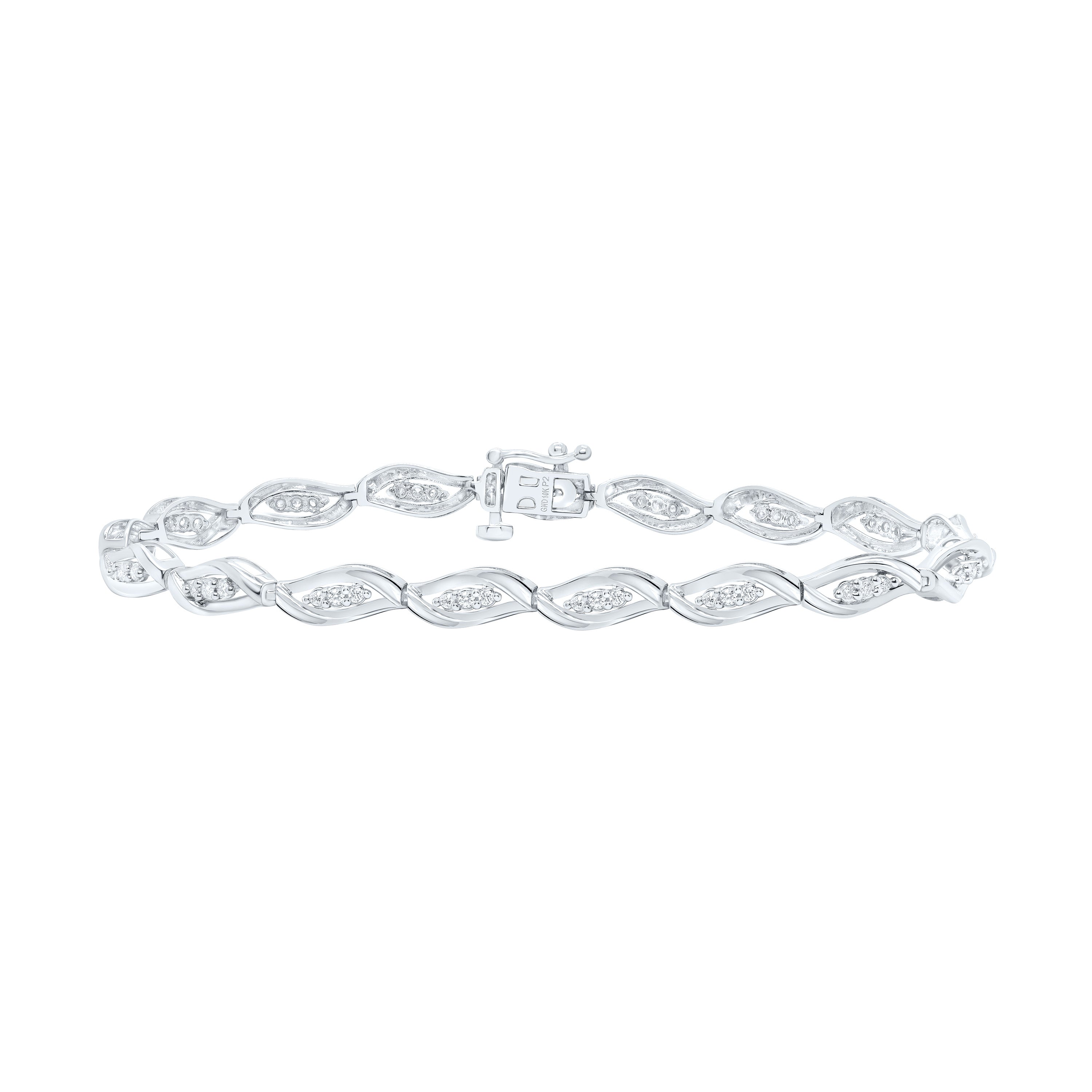 1/2Ctw-Nat Dia P2 Gift Ladies Bracelet (7 Inch)