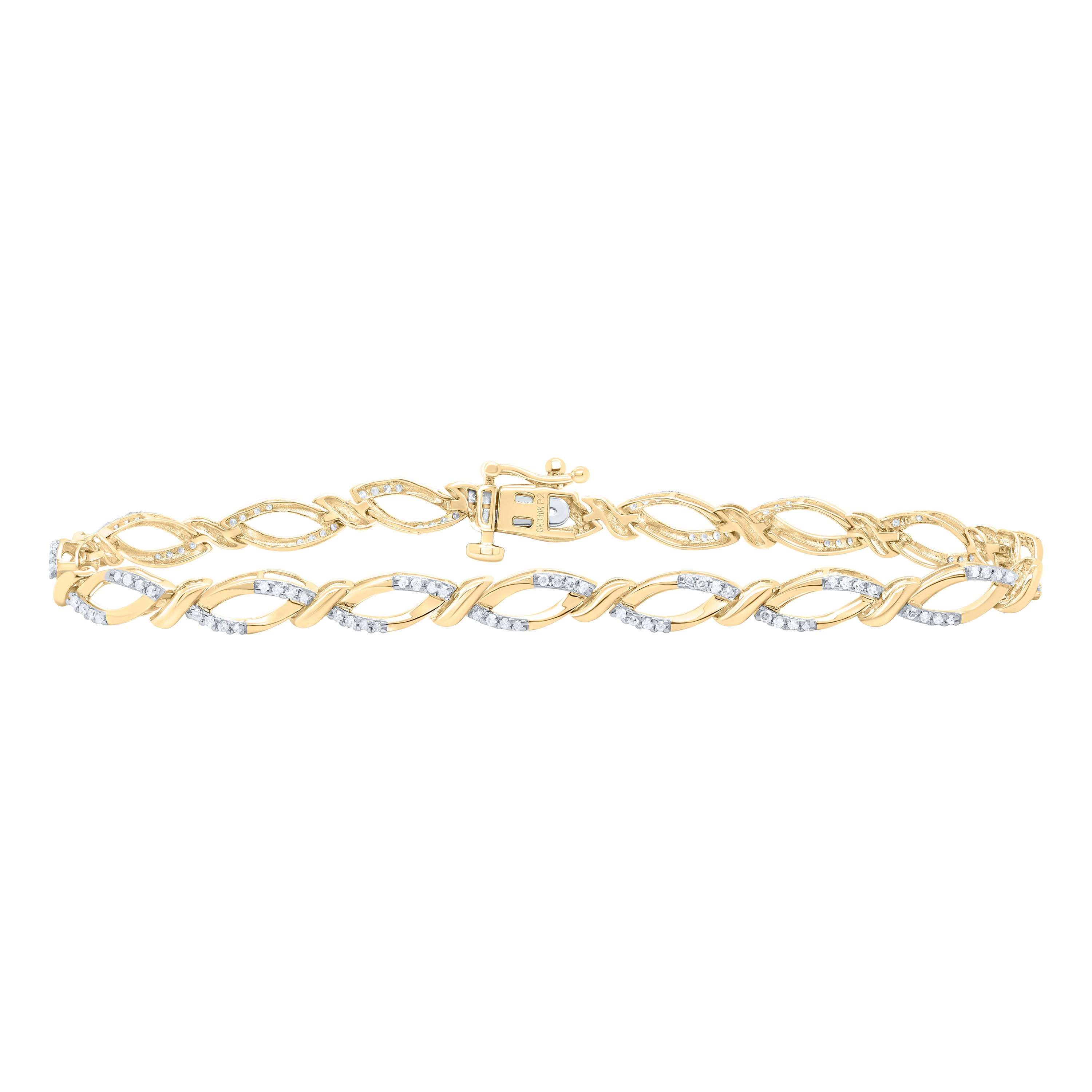 1/2Ctw-Nat Dia P2 Gift Ladies Bracelet (7 Inch)