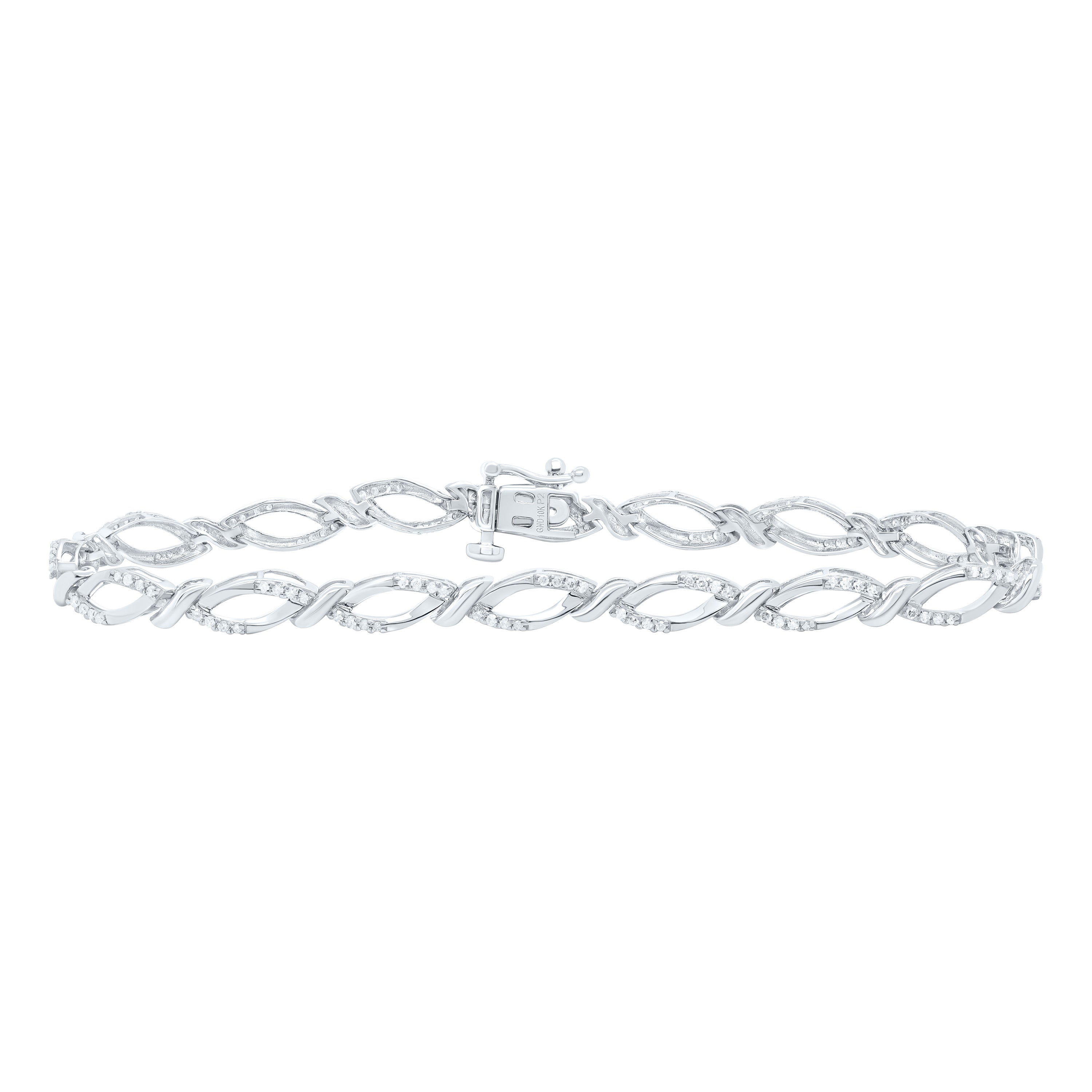1/2Ctw-Nat Dia P2 Gift Ladies Bracelet (7 Inch)