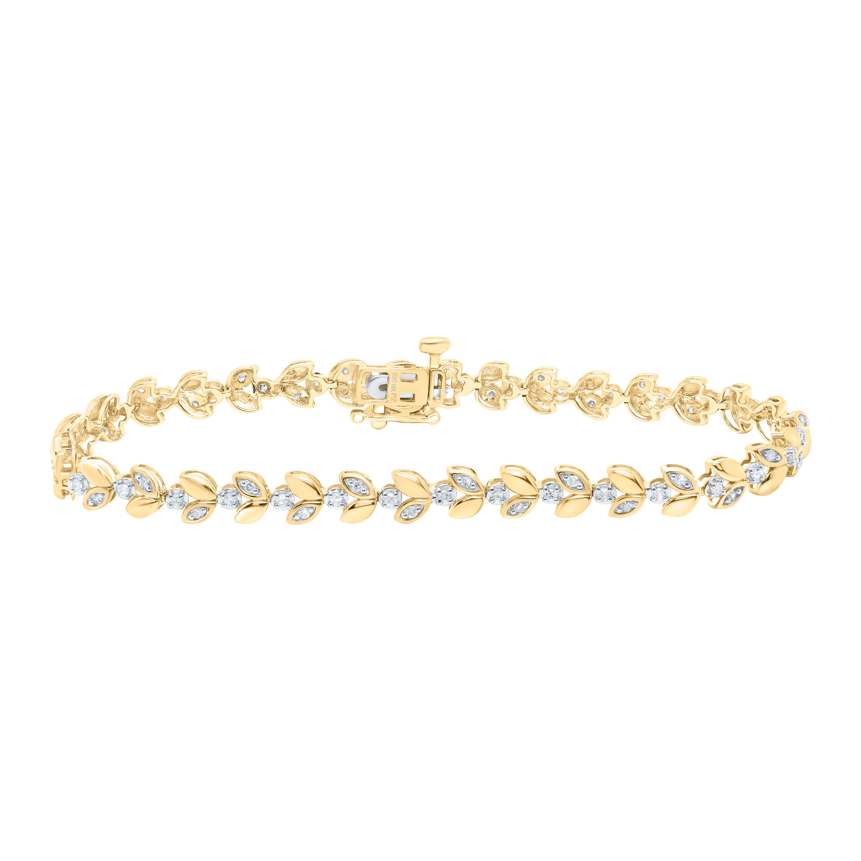 1/2Ctw-Nat Dia P2 Gift Ladies Bracelet (7 Inch)