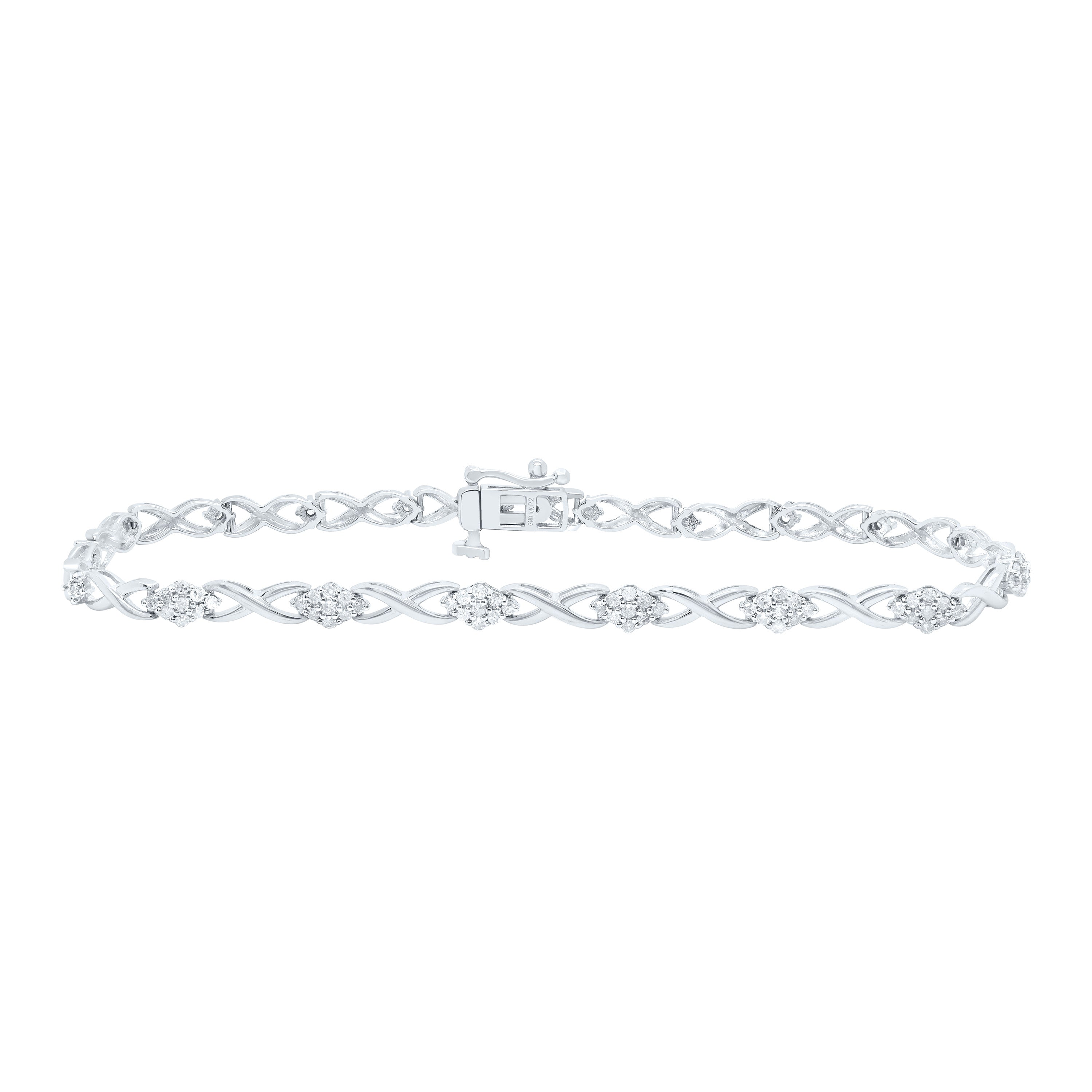 1/2Ctw-Nat Dia P2 Gift Ladies Bracelet (7 Inch)