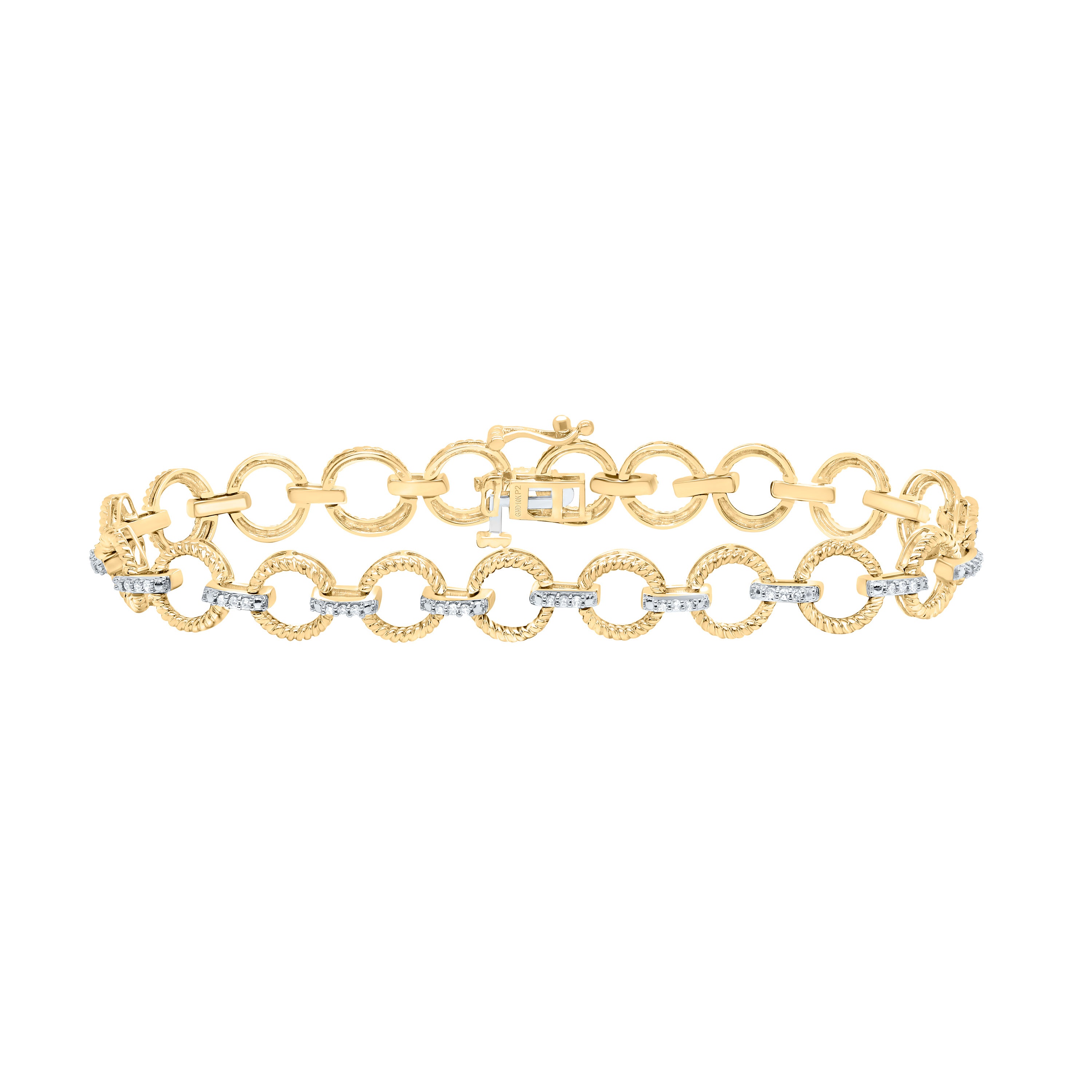 1/4Ctw-Nat Dia P2 Gift Ladies Bracelet (7 Inch)