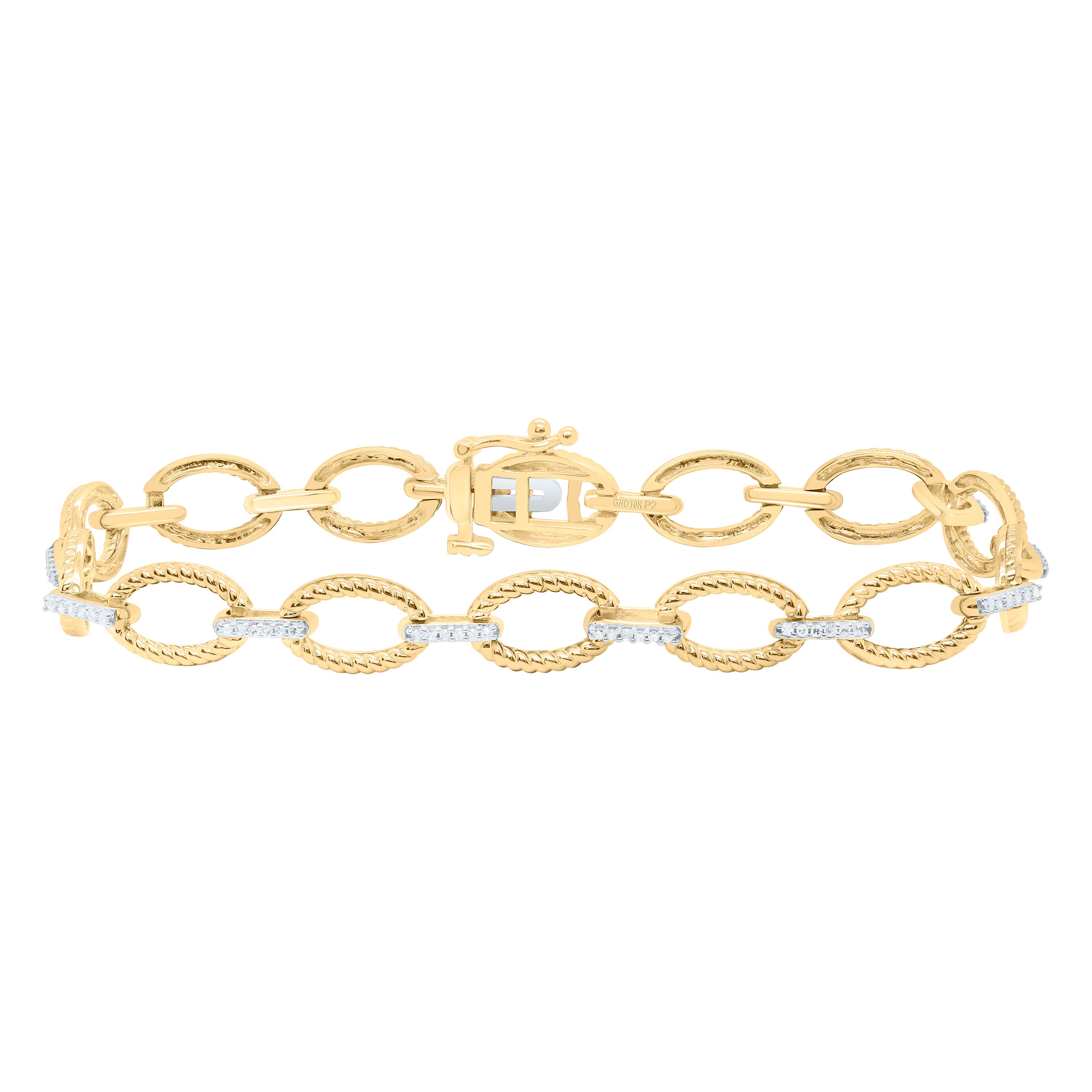 1/4Ctw-Nat Dia P2 Gift Ladies Bracelet (7 Inch)