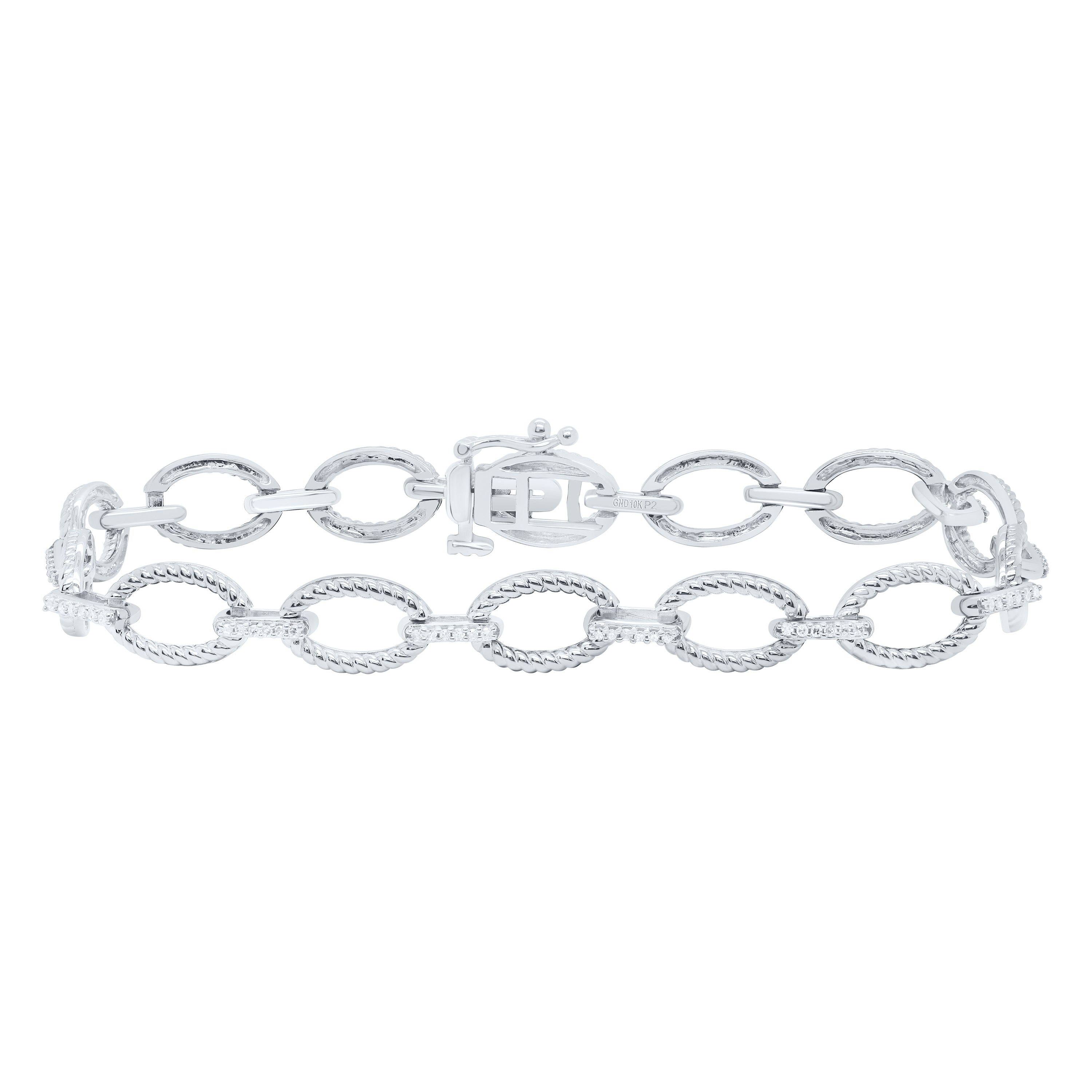 1/4Ctw-Nat Dia P2 Gift Ladies Bracelet (7 Inch)