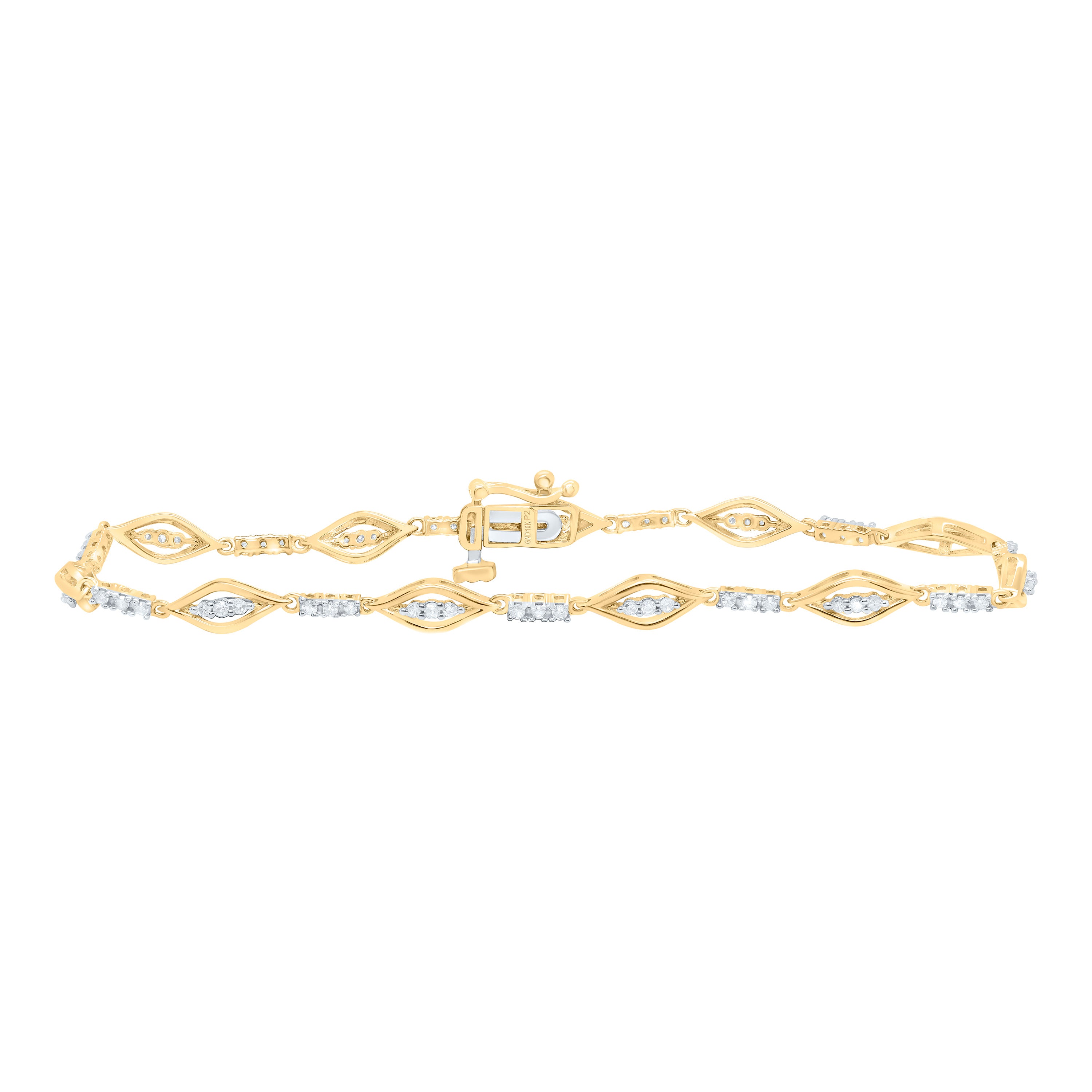 1/2Ctw-Nat Dia P2 Gift Ladies Bracelet (7 Inch)