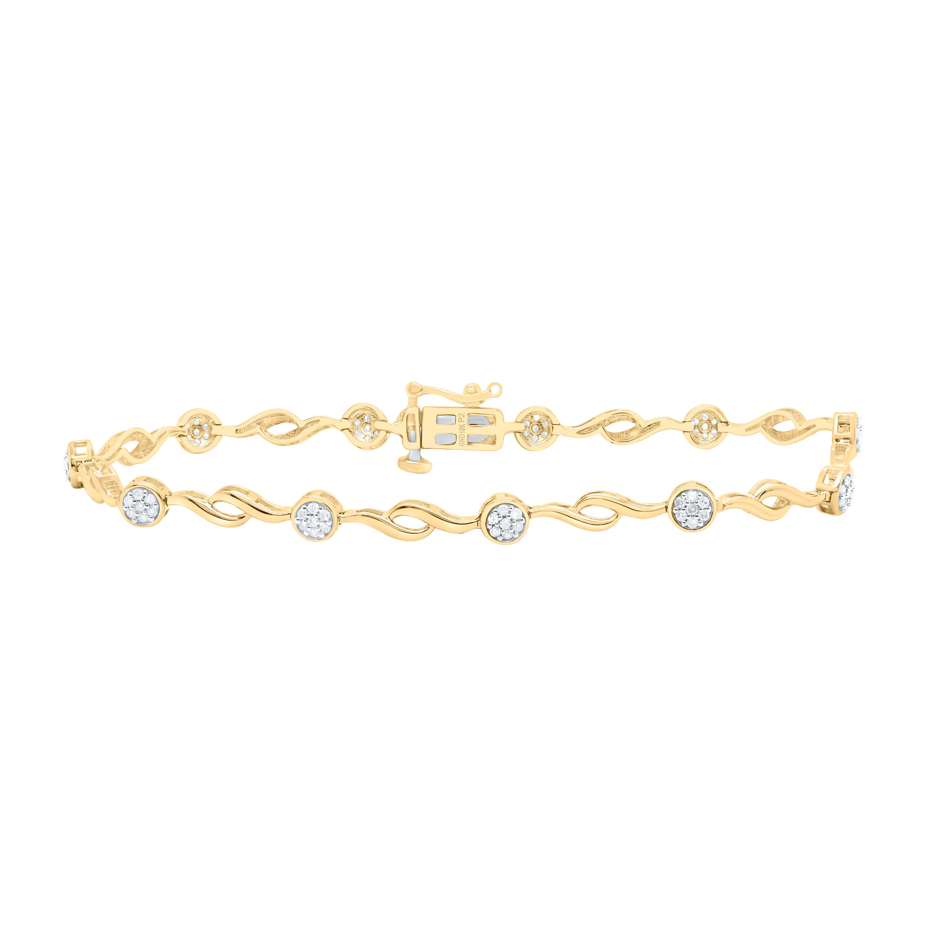 1/3Ctw-Nat Dia P2 Gift Ladies Bracelet (7 Inch)