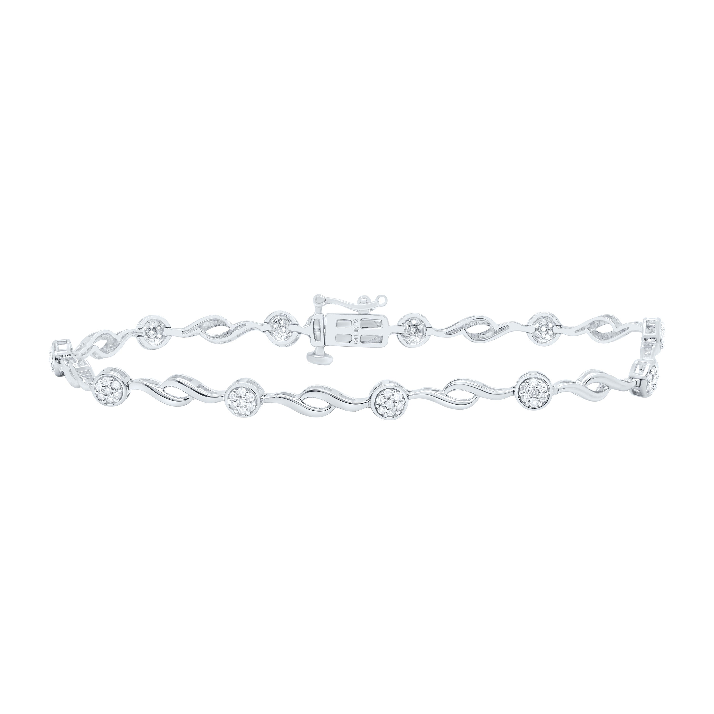 1/3Ctw-Nat Dia P2 Gift Ladies Bracelet (7 Inch)
