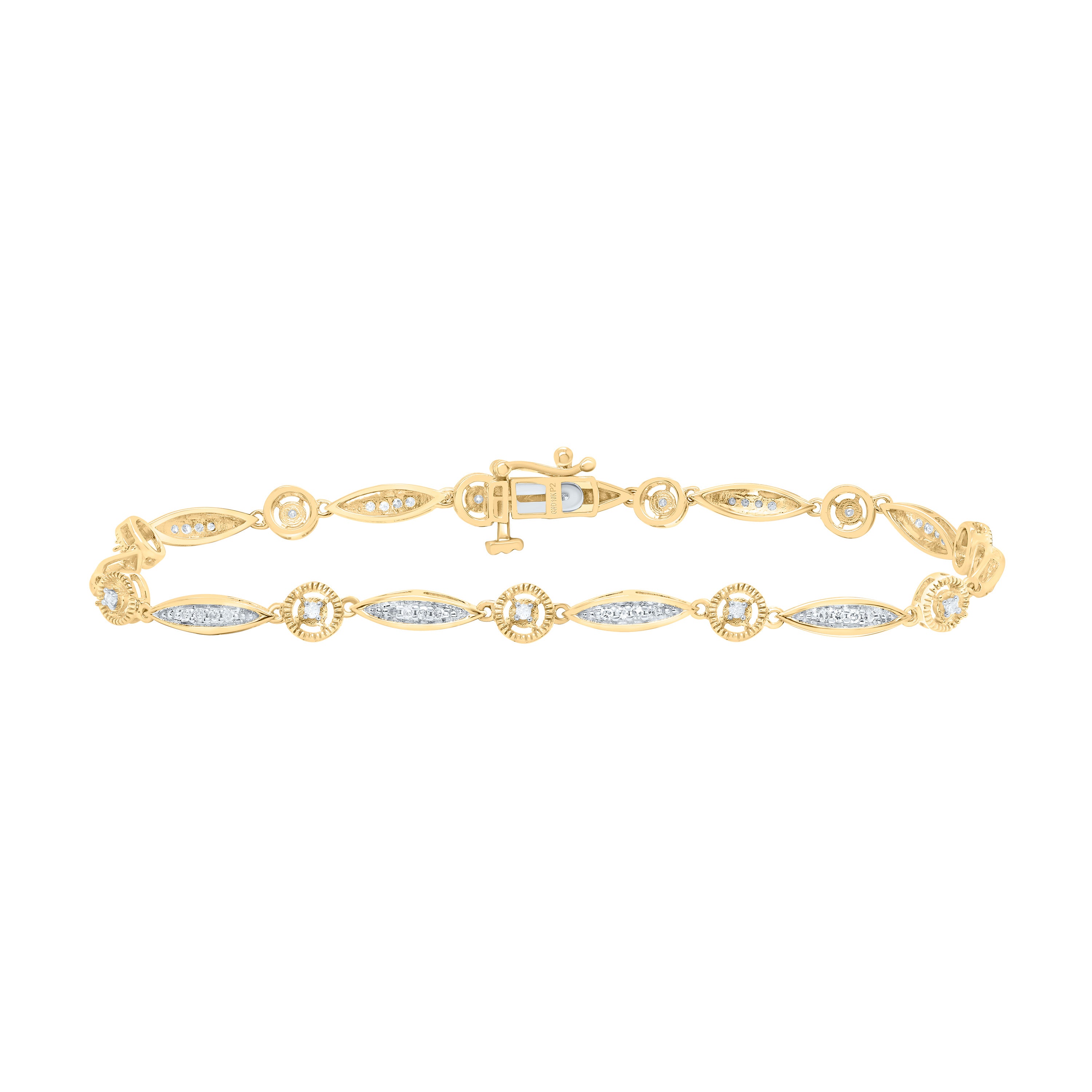 1/3Ctw-Nat Dia P2 Gift Ladies Bracelet (7 Inch)