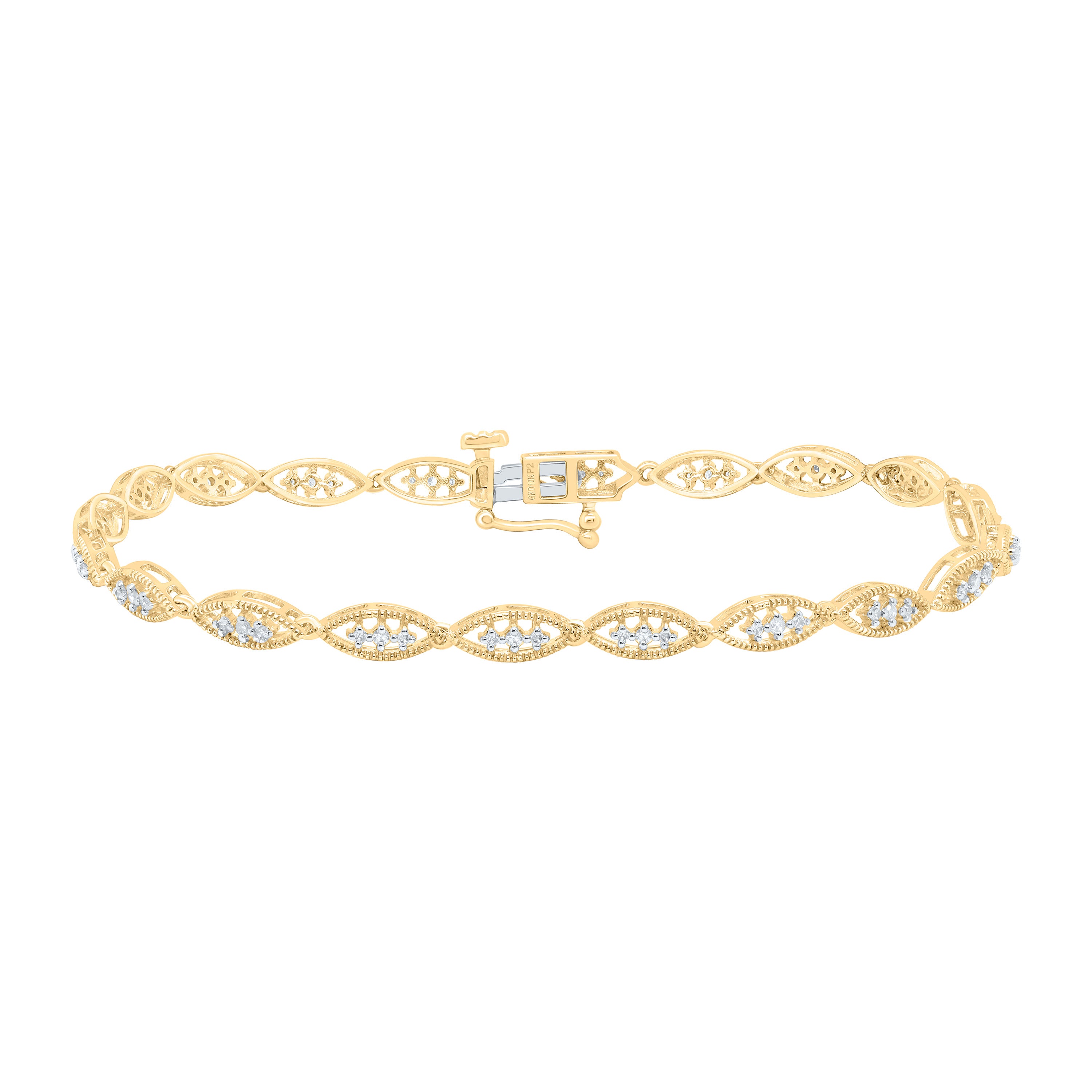 1/3Ctw-Nat Dia P2 Gift Ladies Bracelet (7 Inch)