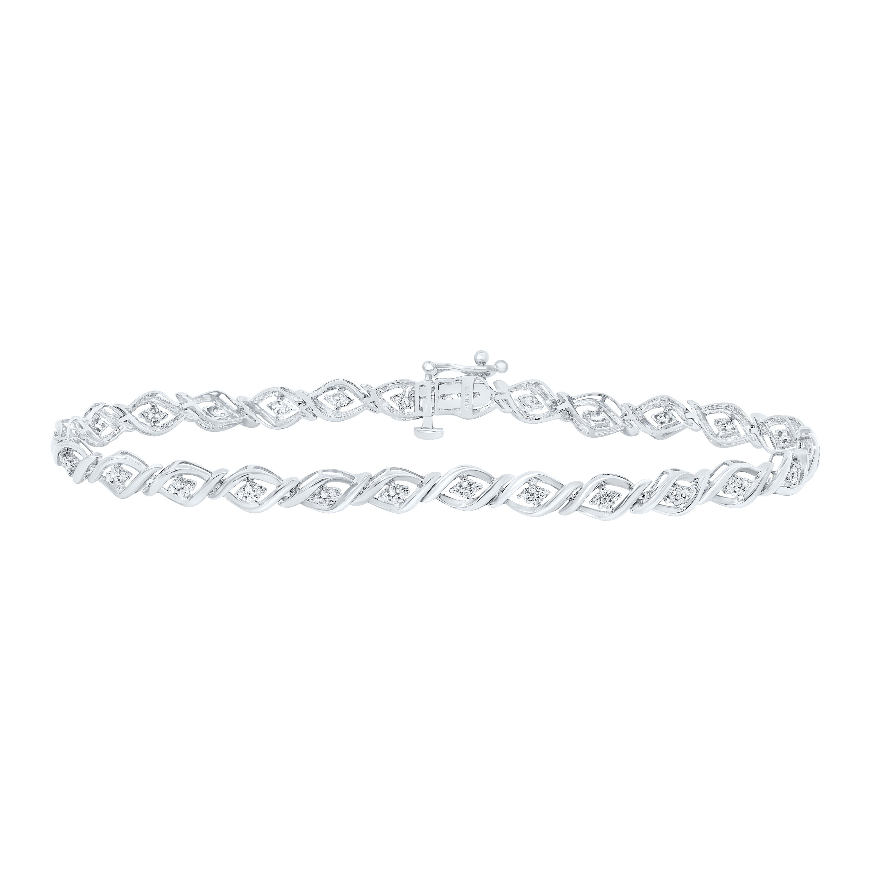 1/4Ctw-Nat Dia P2 Gift Ladies Bracelet (7 Inch)