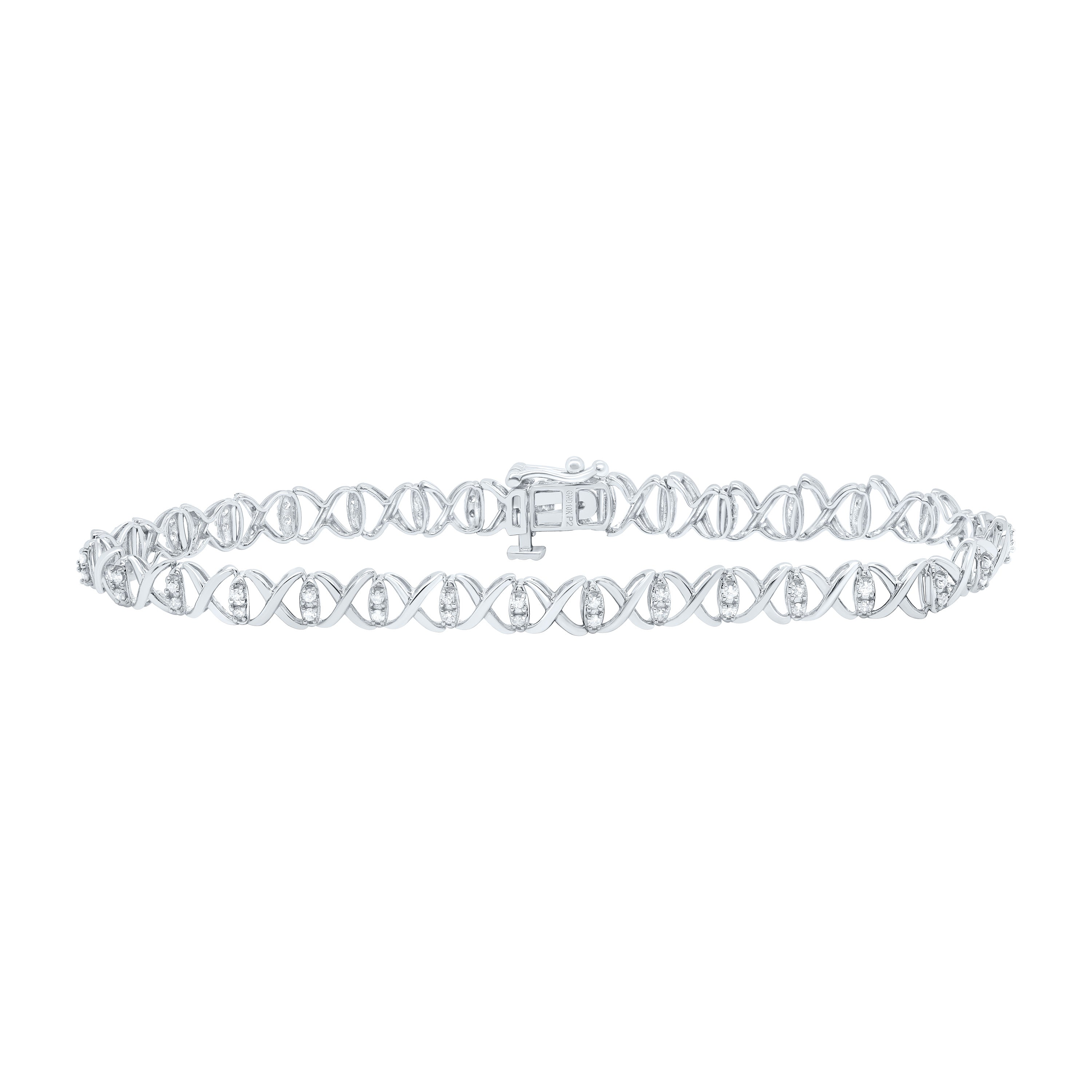 1/2Ctw-Nat Dia P2 Gift Ladies Bracelet (7 Inch)