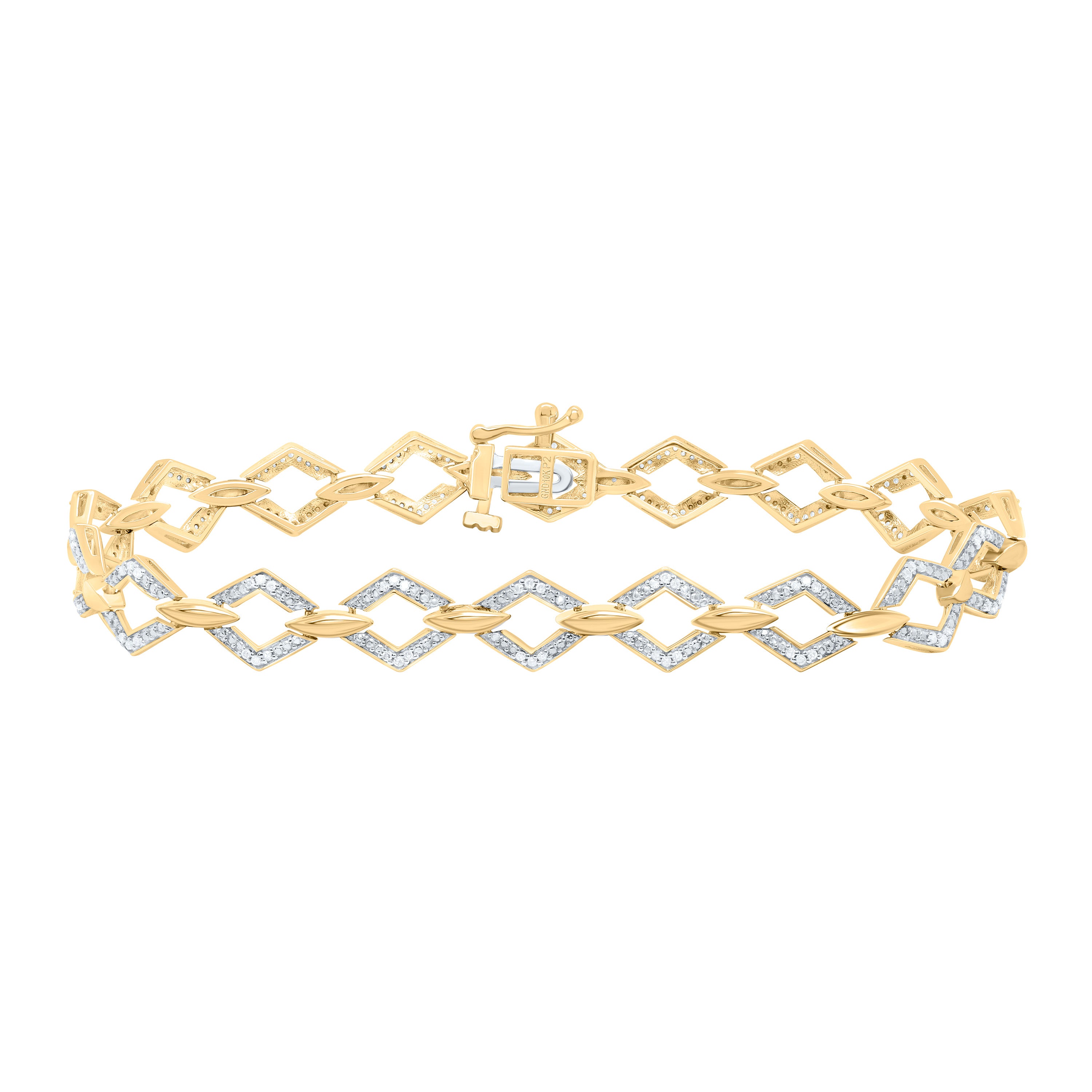 1/4Ctw-Nat Dia P2 Gift Ladies Bracelet (7 Inch)
