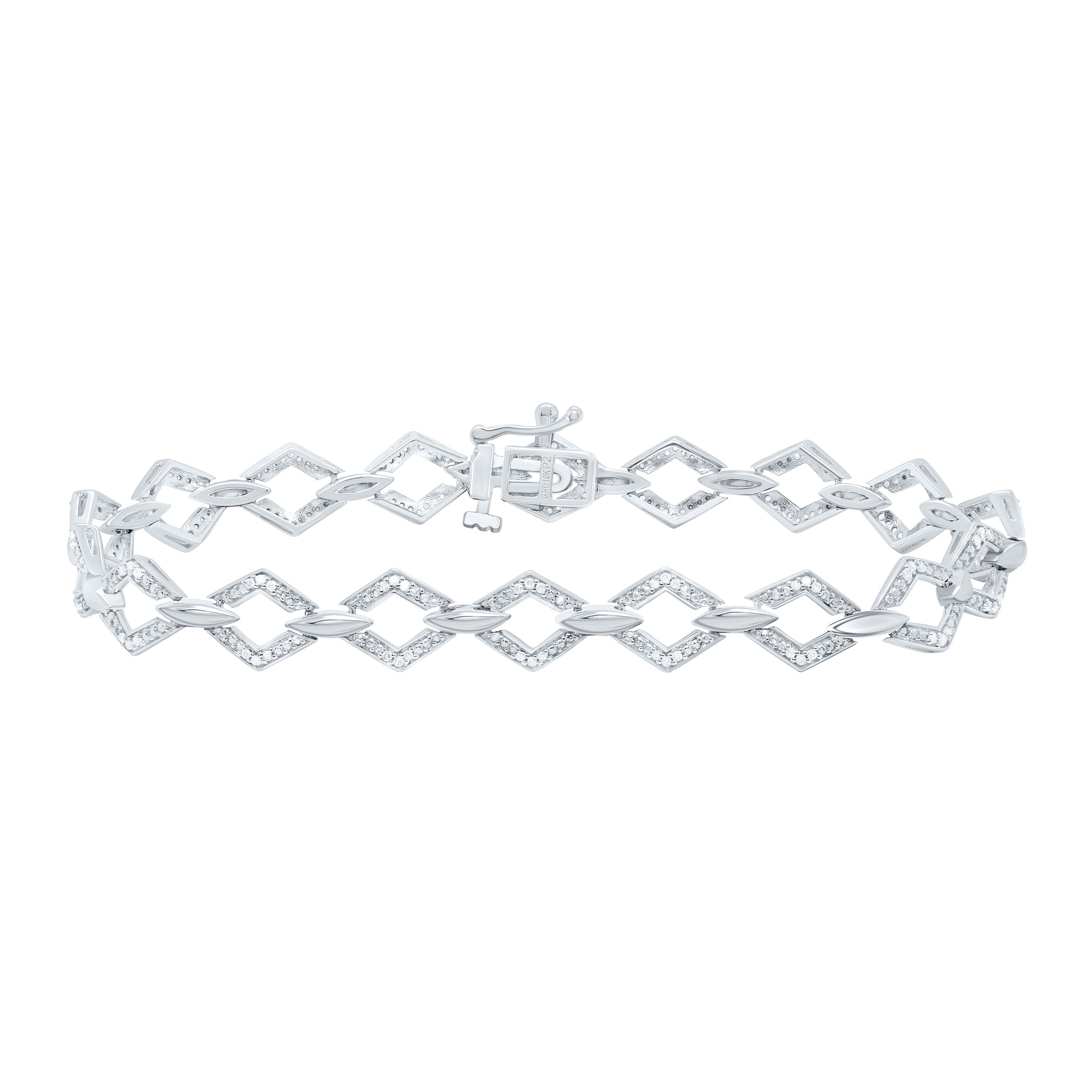 1/4Ctw-Nat Dia P2 Gift Ladies Bracelet (7 Inch)