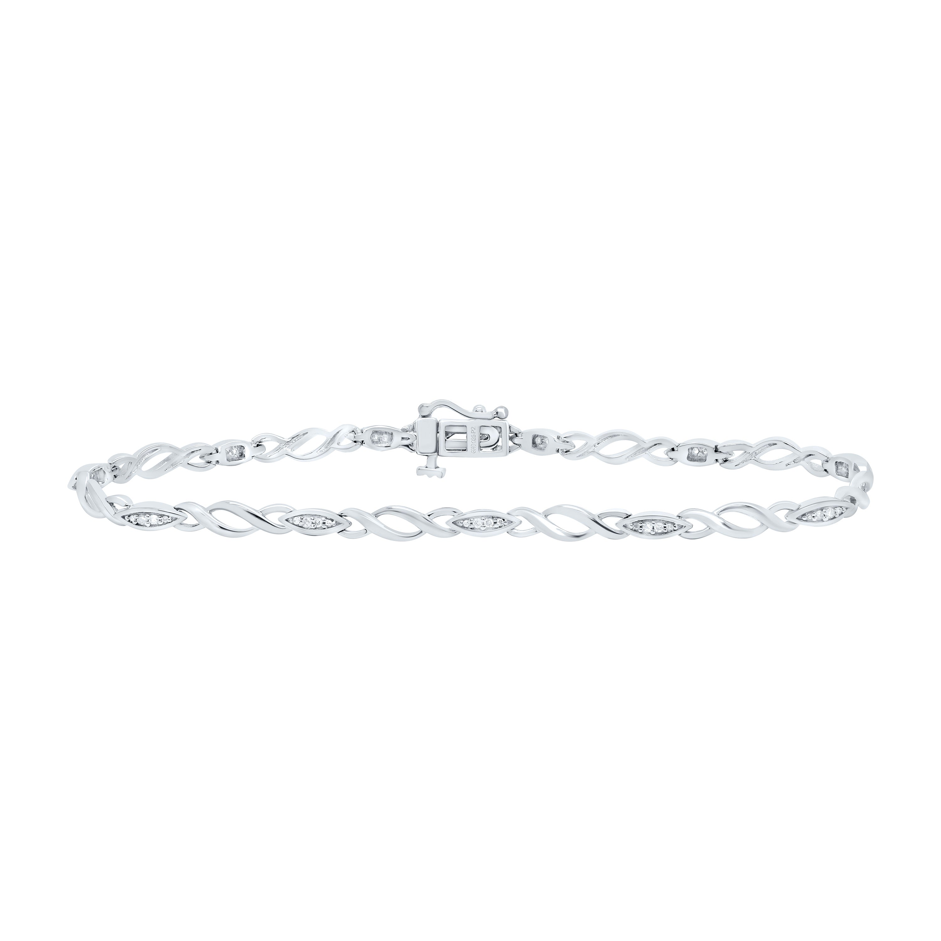 1/6Ctw-Nat Dia P2 Gift Ladies Bracelet (7 Inch)