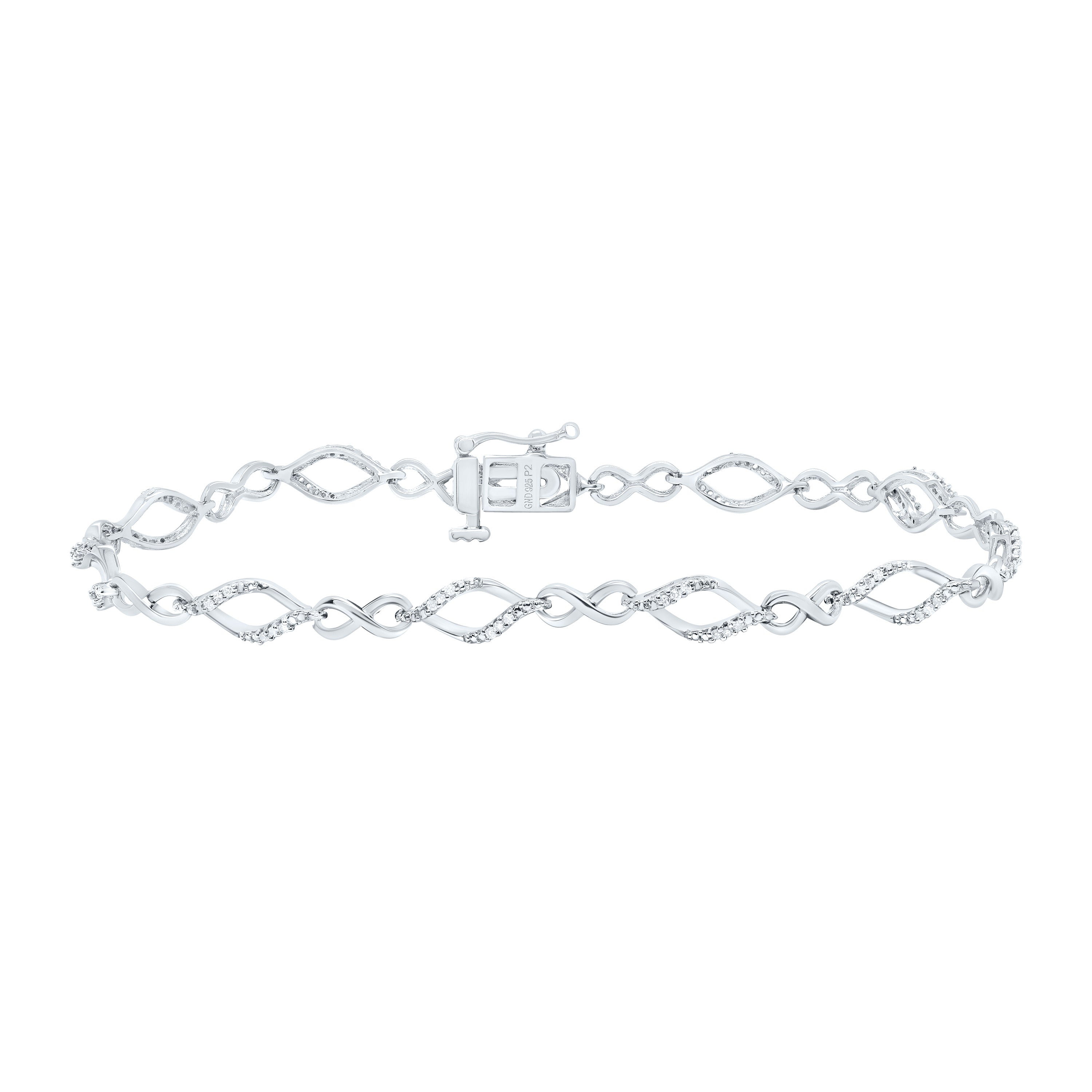1/5Ctw-Nat Dia P2 Gift Ladies Bracelet (7 Inch)