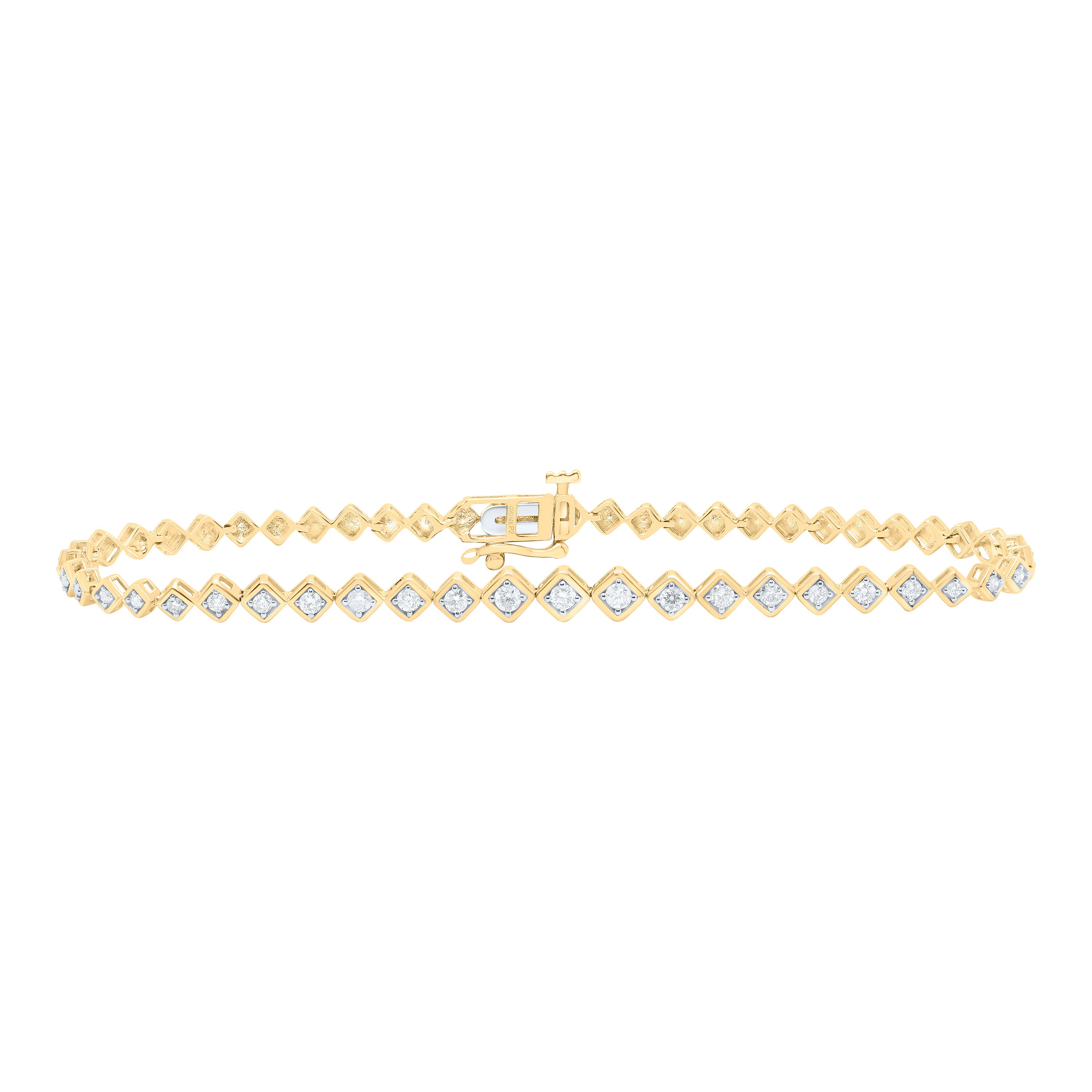 1/2Ctw-Nat Dia P2 Gift Ladies Bracelet (7 Inch)
