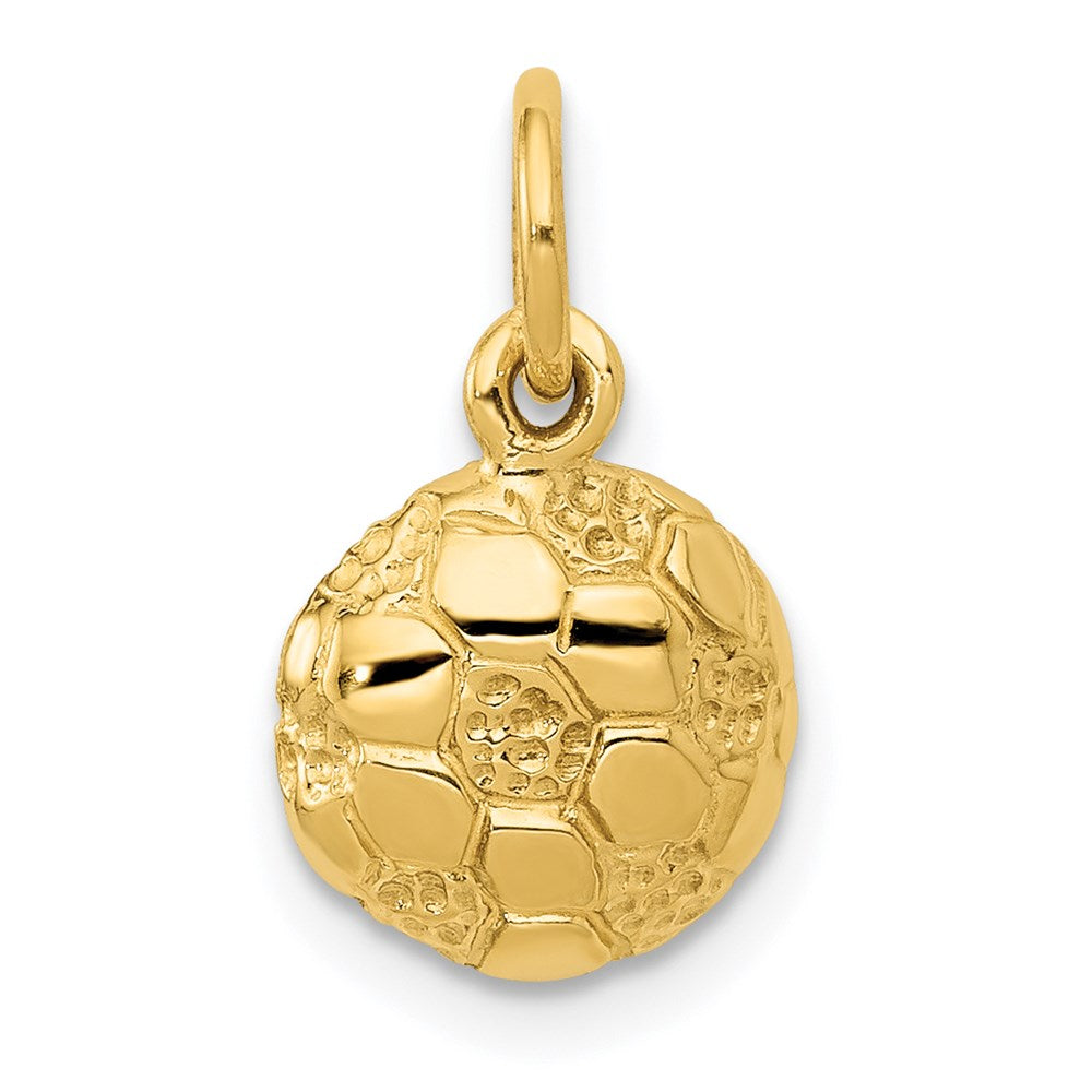 14k Yellow Gold 9 mm Soccer Ball Charm (0.87 grams)