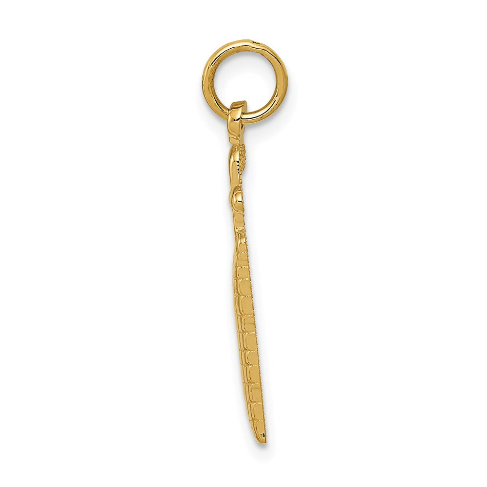 14k Yellow Gold 7 mm Golf Bag Charm (1.1 grams)